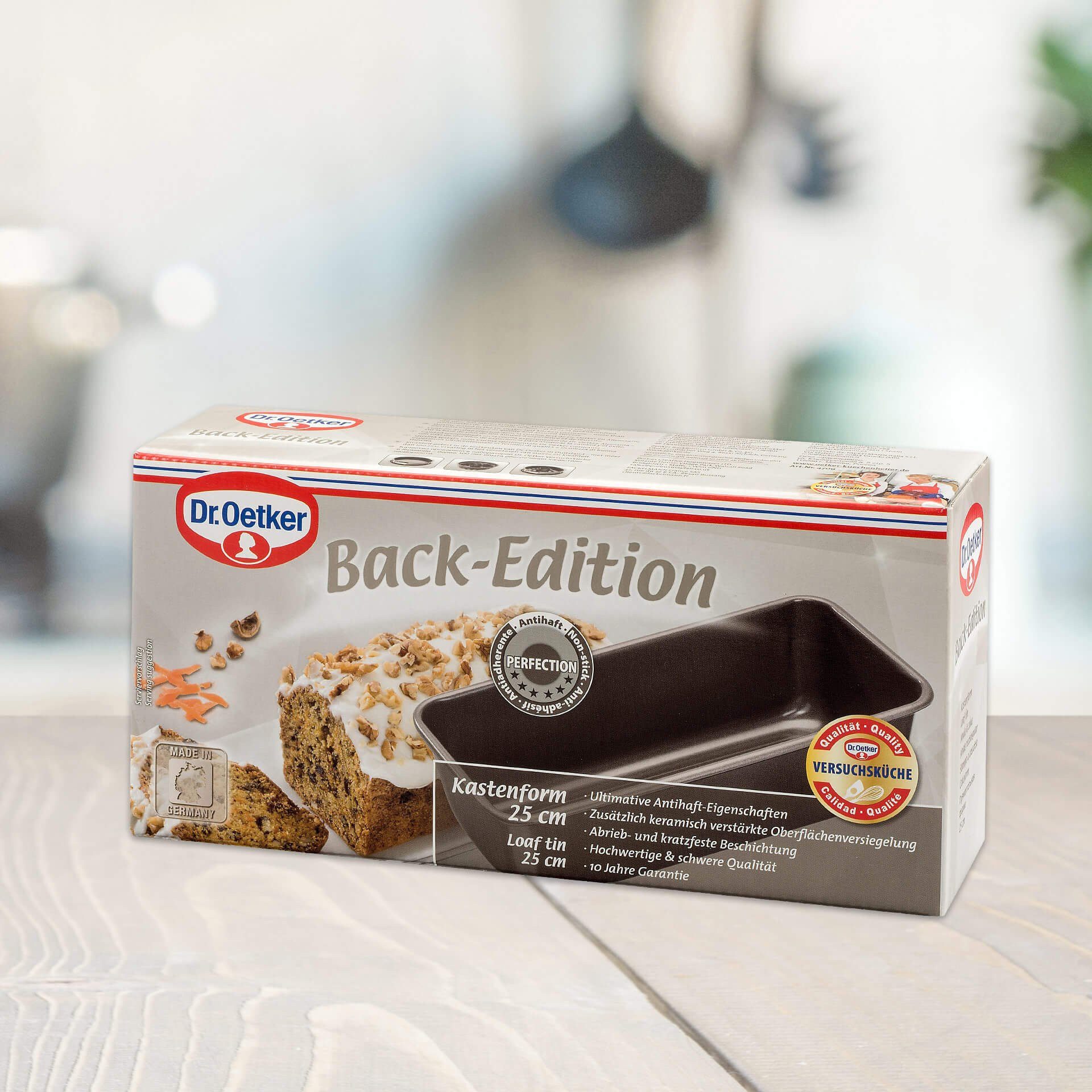 Dr. Oetker Küchenhelfer Kastenform Back-Edition, für Brot und Backkreationen, mit Antihaft-Beschichtung, hitzebeständig bis 230°C