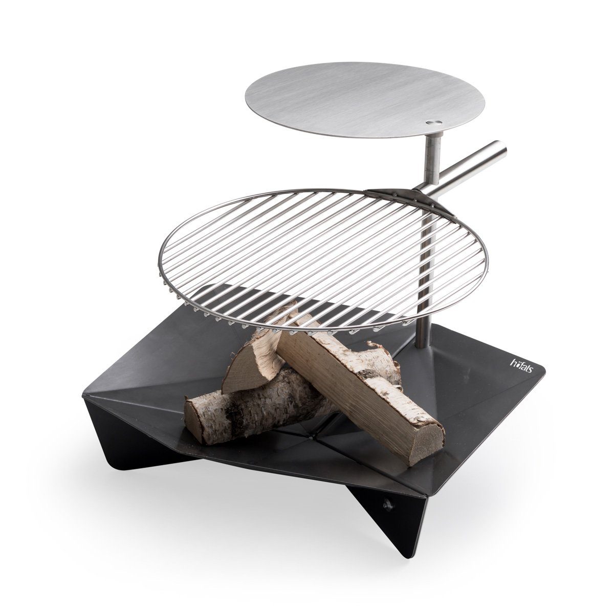höfats Feuerschale TRIPLE Stange, (Zubehör für TRIPLE Feuerschale, ermöglicht eigenen Stand für TRIPLE Tisch und Grillrost, Edelstahl)