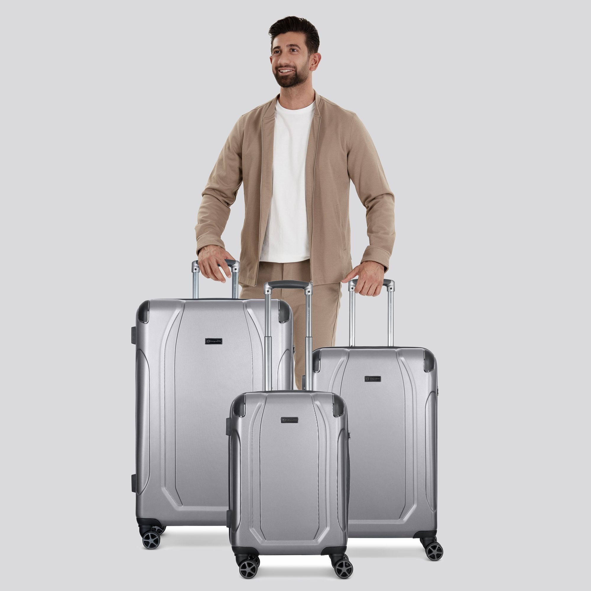 bugatti Trolleyset Valencia, 4 Rollen, (3-teilig, günstig online kaufen