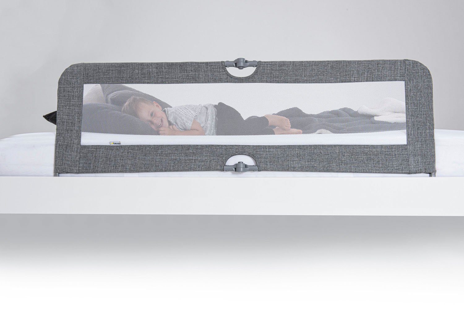 Hauck Bettschutzgitter Sleep N Safe Plus XL - melange grey – Bild 3 von 5