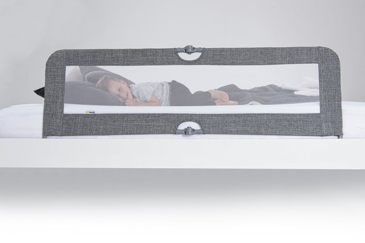 Hauck Bettschutzgitter Sleep N Safe Plus XL - melange grey, Bettschutzgitter  »Sleep N Safe Plus XL« Melange Grey