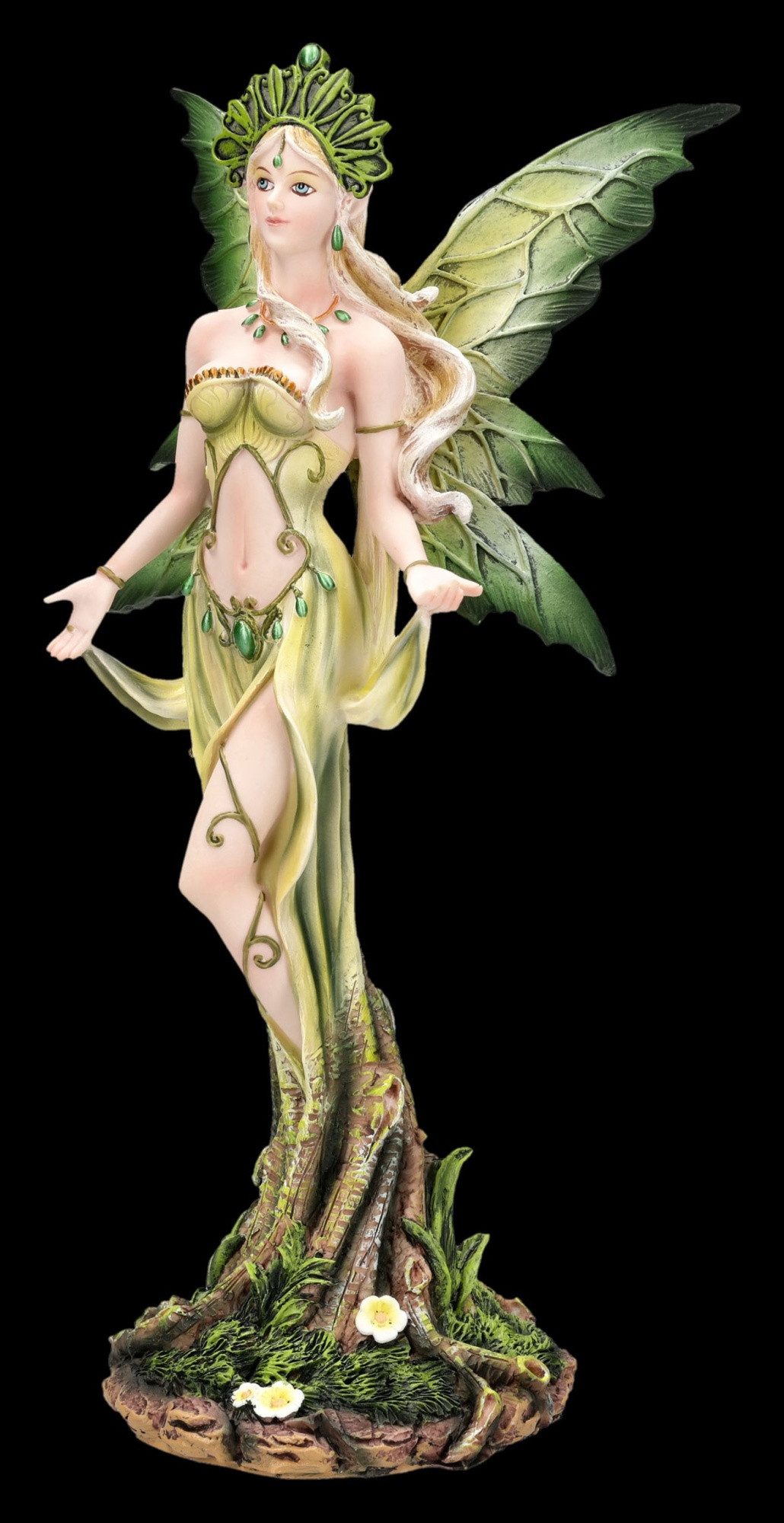 Figuren Shop GmbH Fantasy-Figur Elfenfigur Forest Guardian Fairy – Fantasy Statue Sammlerfigur 25 cm