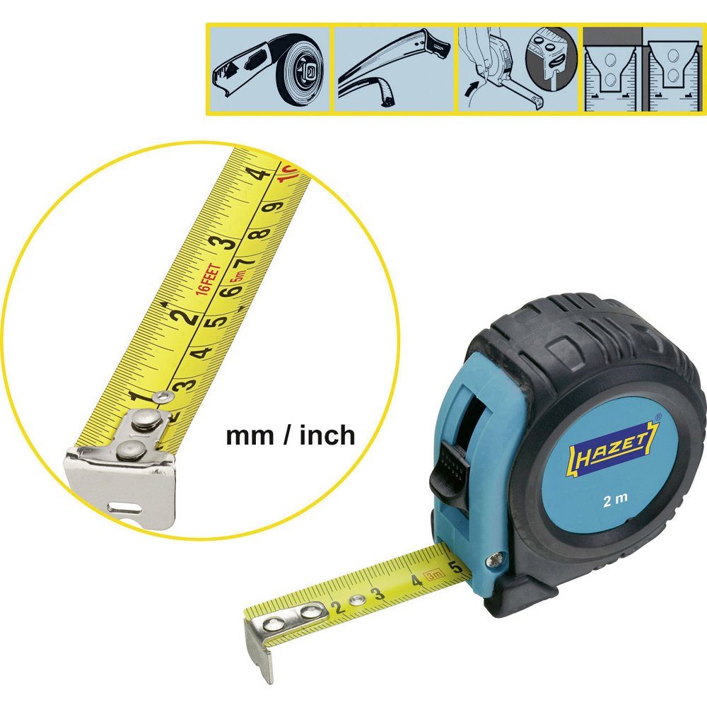 HAZET Maßband Hazet 2154N-2 2154N-2 Maßband 2 m Stahl