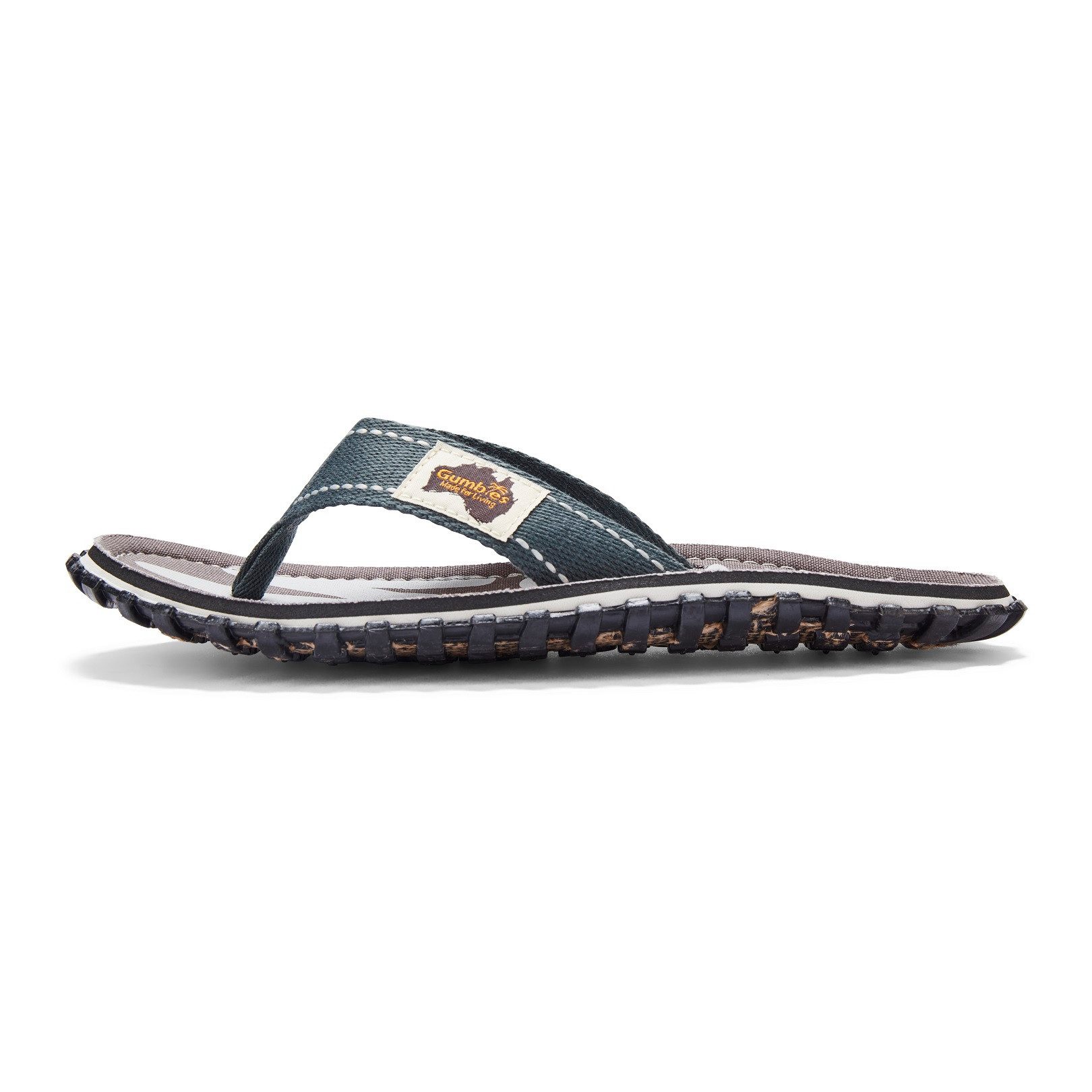 Gumbies Vegane Flip Flops - Ergonomisch geformtes Fußbett - Herren und Damen Zehentrenner Kühles & atmungsaktives Fußbett aus strapazierfähiger Canvas-Baumwolle