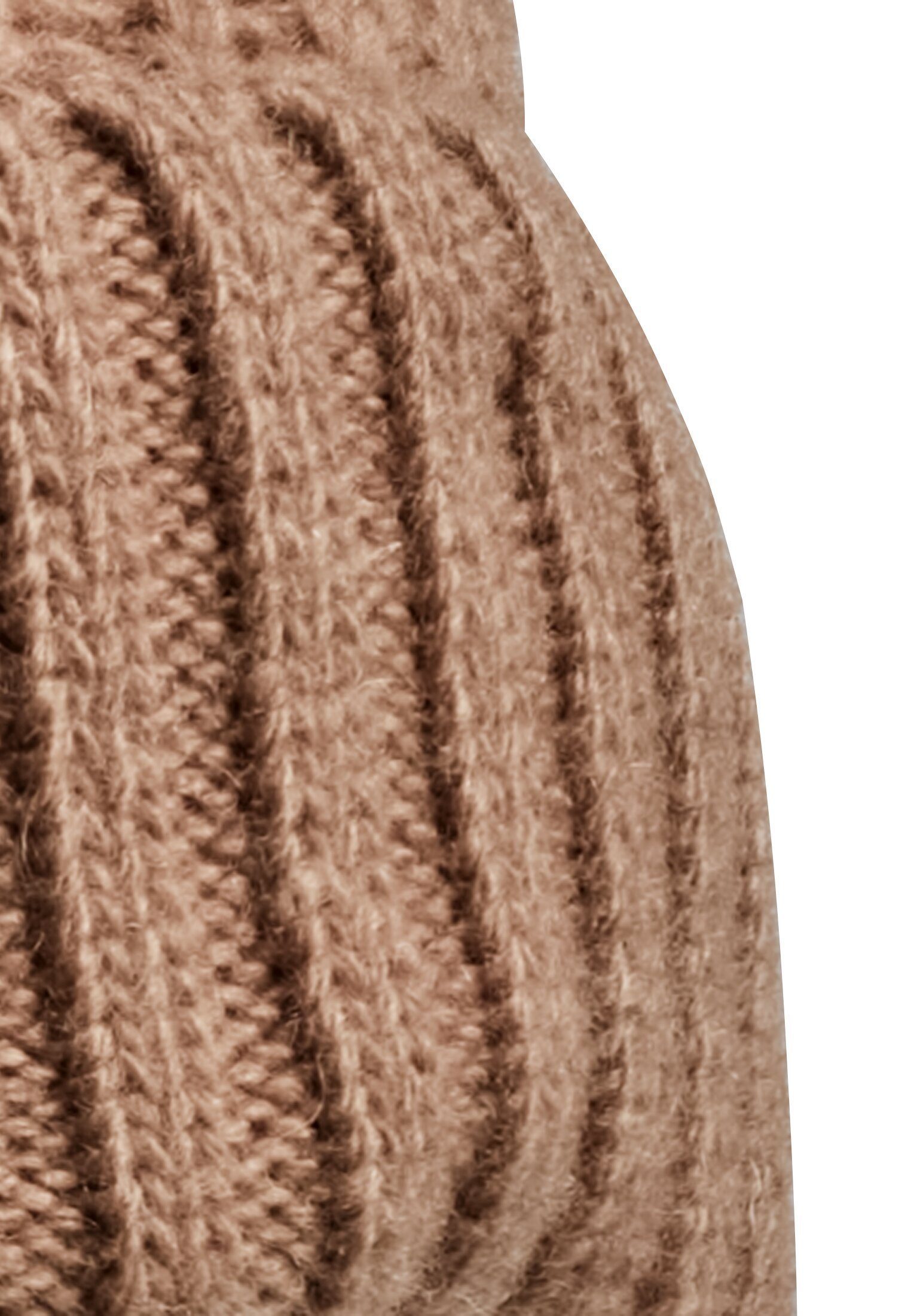 camel active Wolle Walnuss Beanie aus