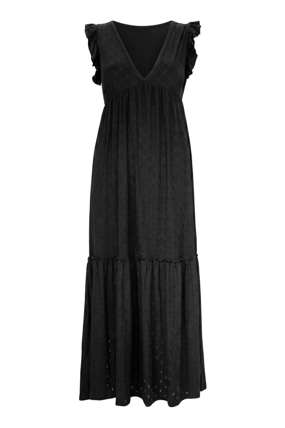 Shape of You Maxikleid V-Ausschnitt Maxikleid mit Rüsche