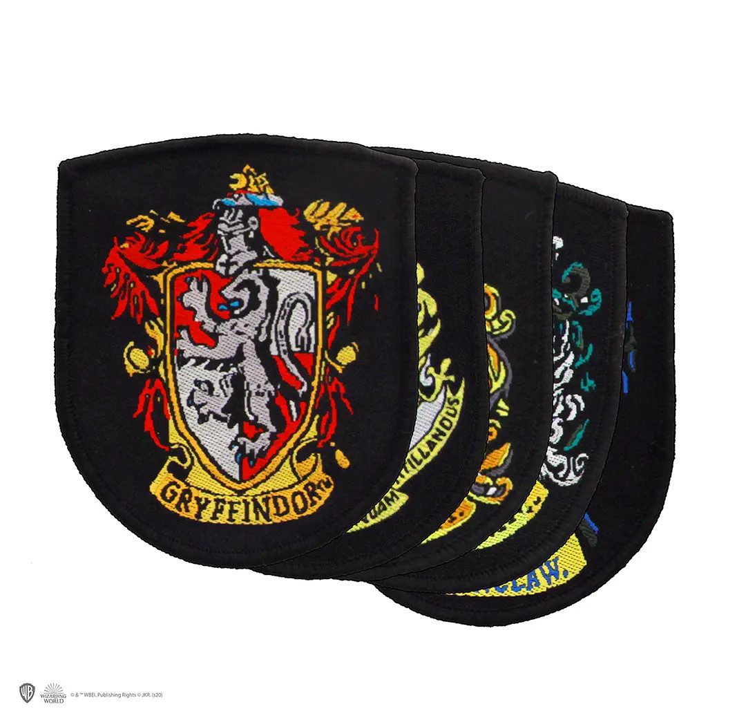 Cinereplicas Aufnäher Set of 5 Hogwarts Patches Aufnäher – Harry Potter, (5-tlg)