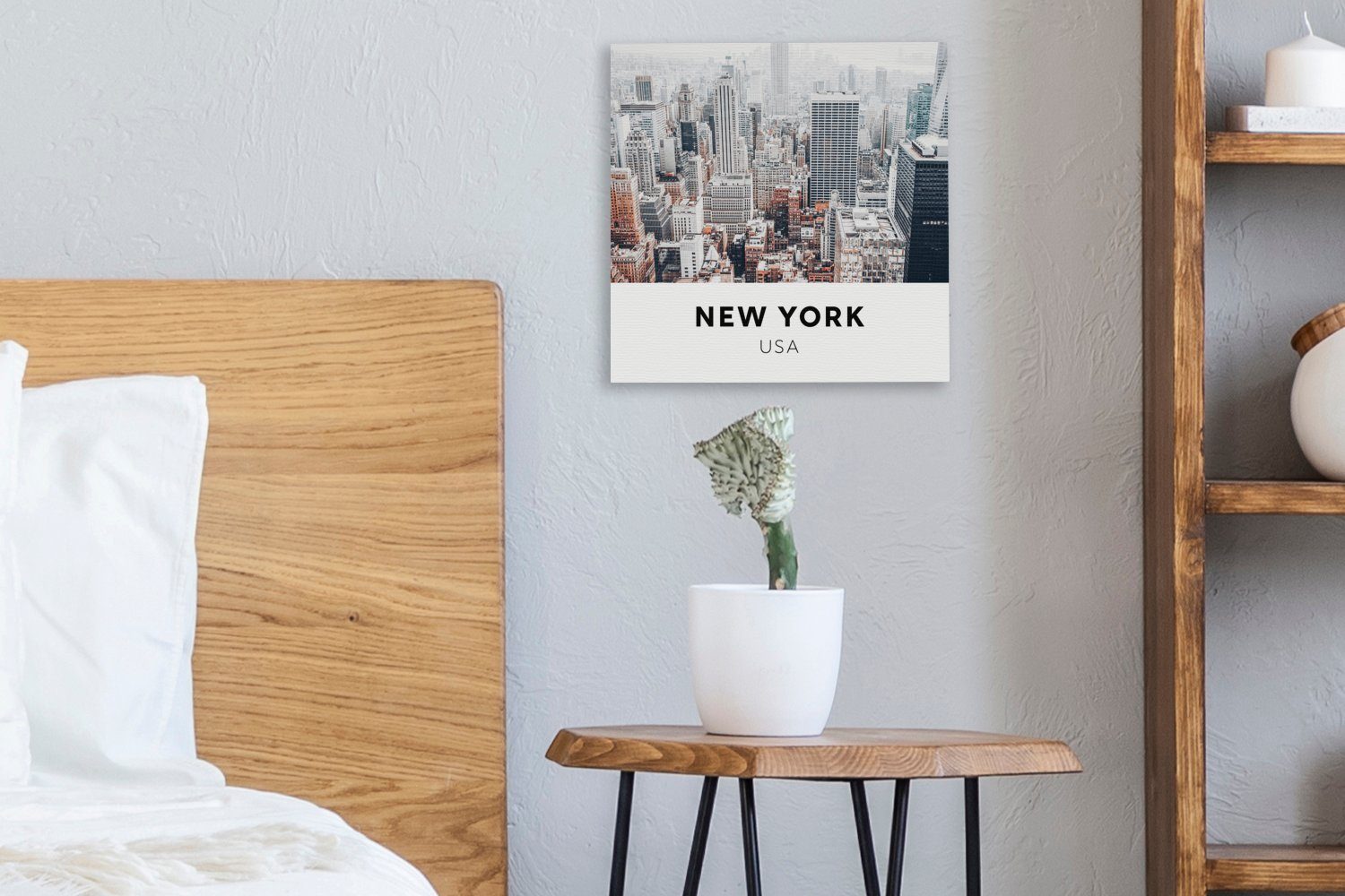 Leinwandbild (1 Schlafzimmer Luft, Wohnzimmer York St), New Amerika Bilder - Leinwand für - OneMillionCanvasses®