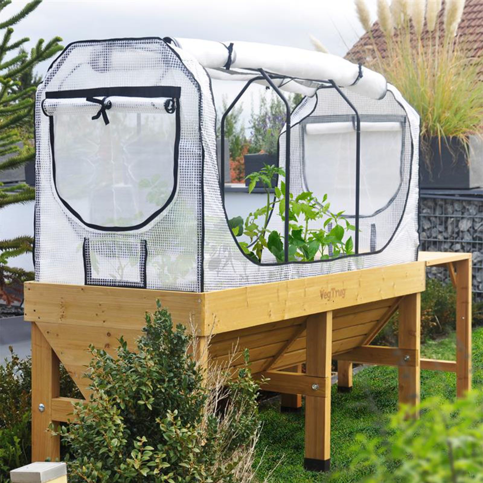 VegTrug Gewächshaus Aufsatz für Hochbe...