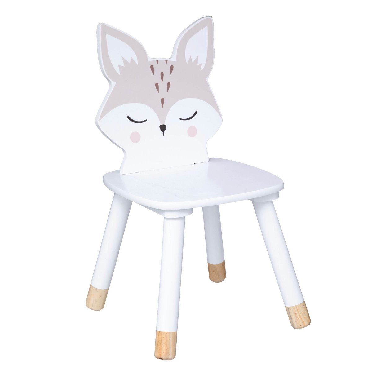 Atmosphera Créateur d'intérieur Hocker Kinderstuhl FUCHS, mit Beinen aus Kiefernholz, 52,5 cm (1 Stk., Sitzhocker), funktional