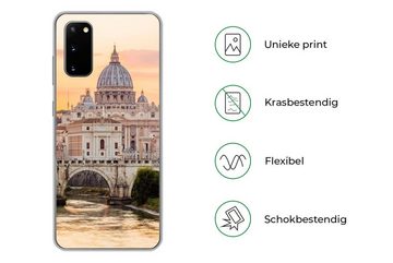 MuchoWow Handyhülle Italien - Skyline - Rom, Phone Case, Handyhülle Samsung Galaxy S20, Silikon, Schutzhülle