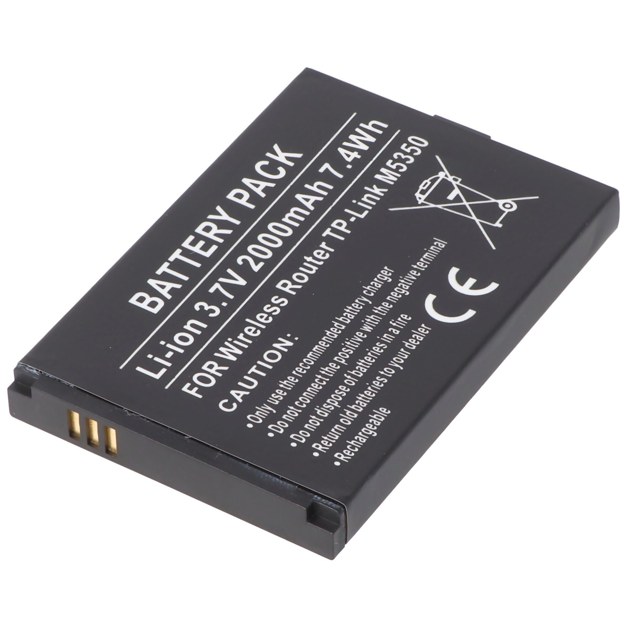 Akku passend für Wireless Router TP-Link M5350 Li-Ion Akku 3,7V 2000m Akku