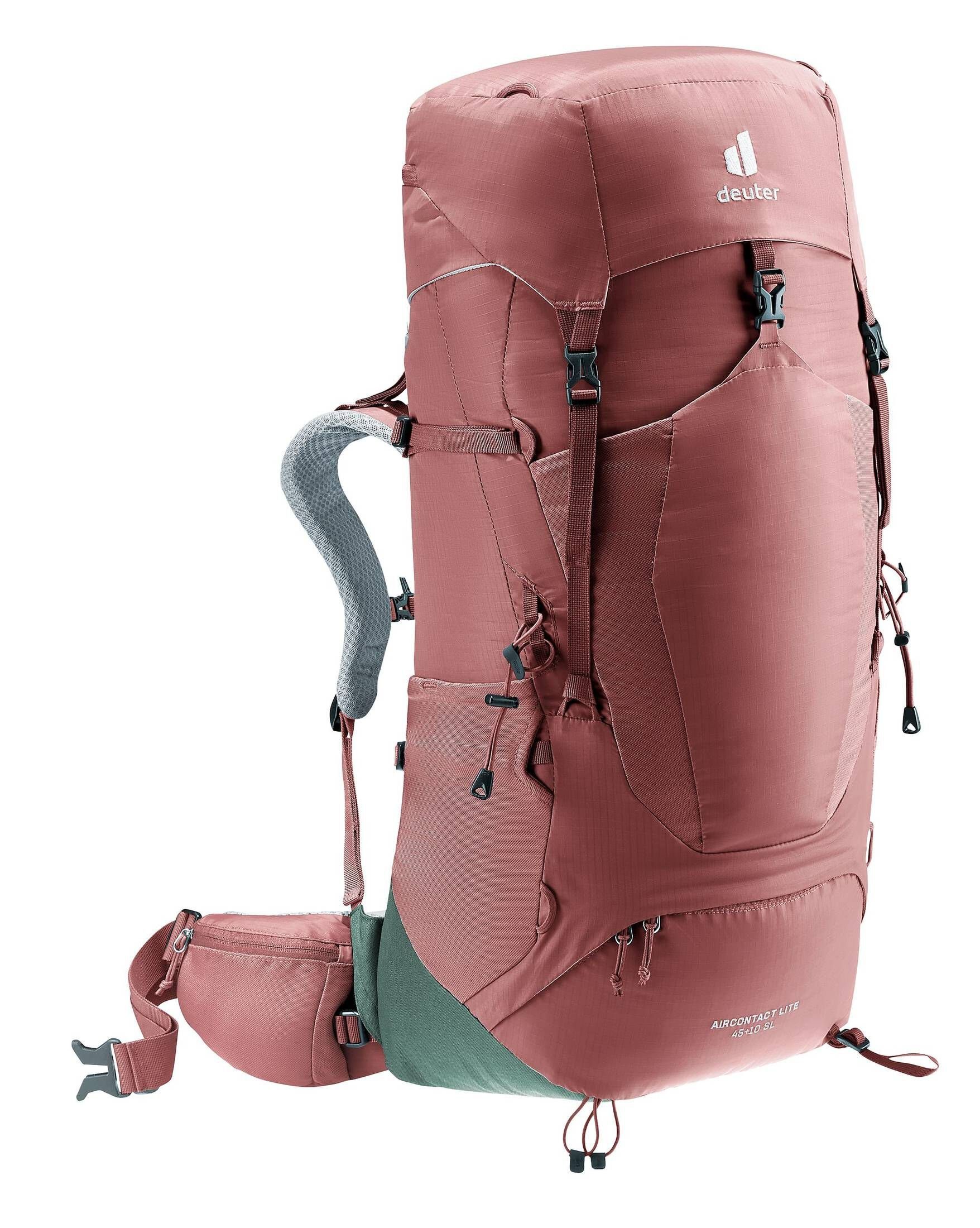 deuter Trekkingrucksack AIRCONTACT (500) + rot LITE 45 Trekkingrucksack 10 SL