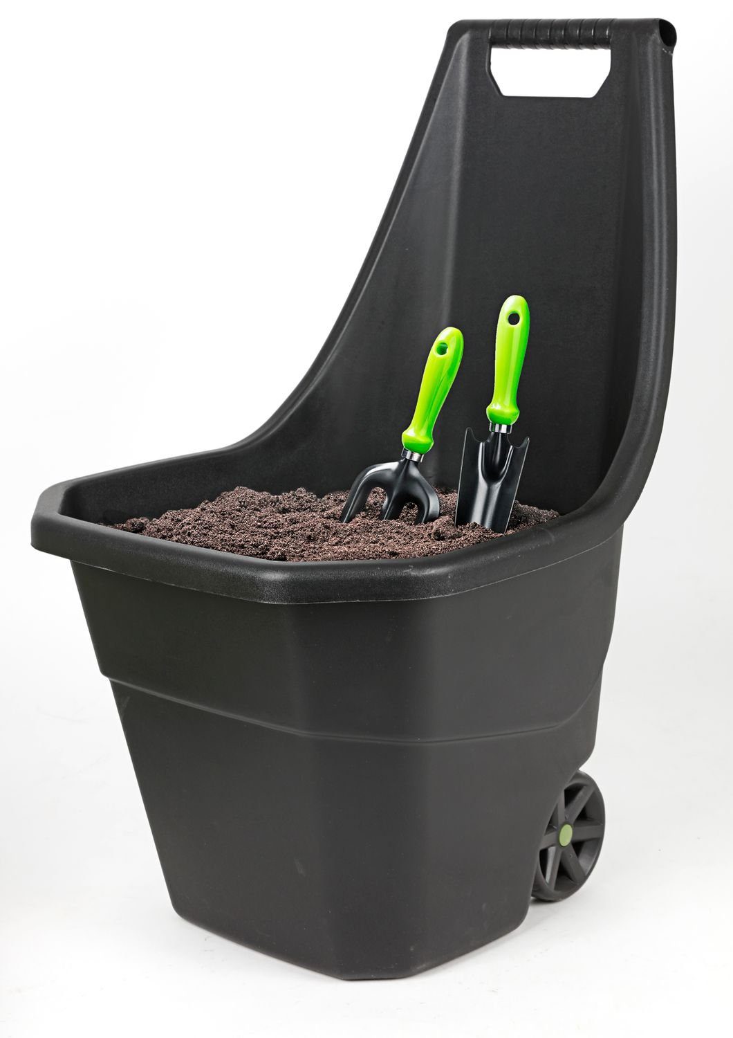 Prosperplast Transportkarren Gartenkarre schwarz Gartentrolley Gartenwagen Transportwagen