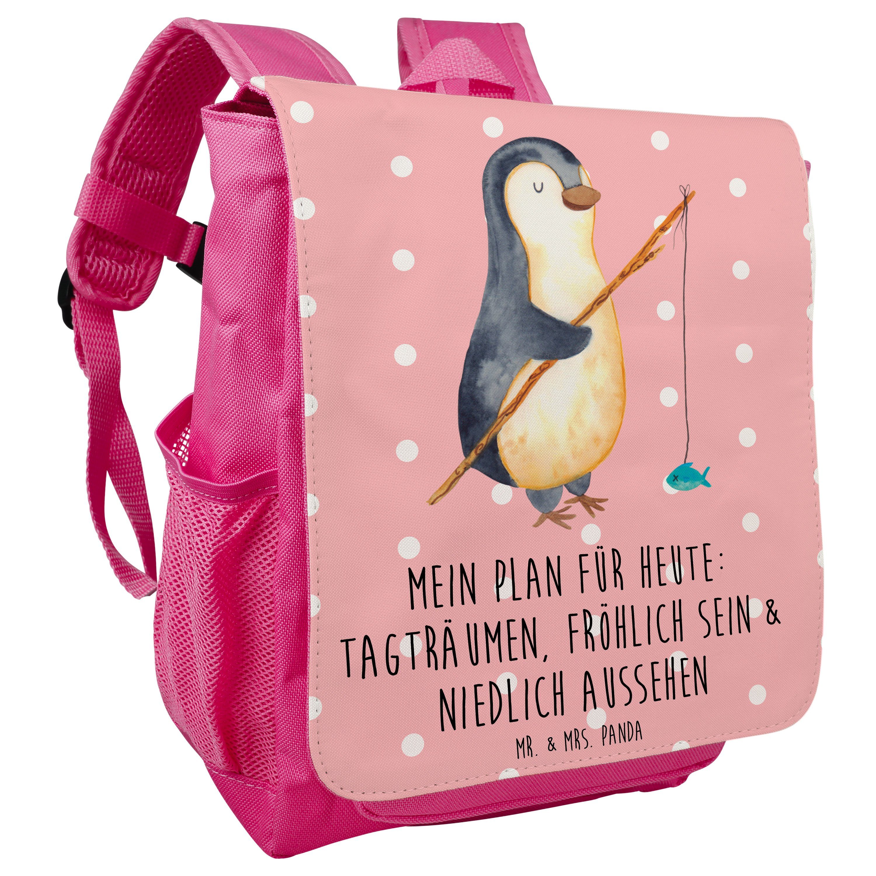 Mr. & Mädchen Rot Panda - Ang Kinderrucksack Kinder Pastell Rucksack, Geschenk, - Mrs. Angler Pinguin