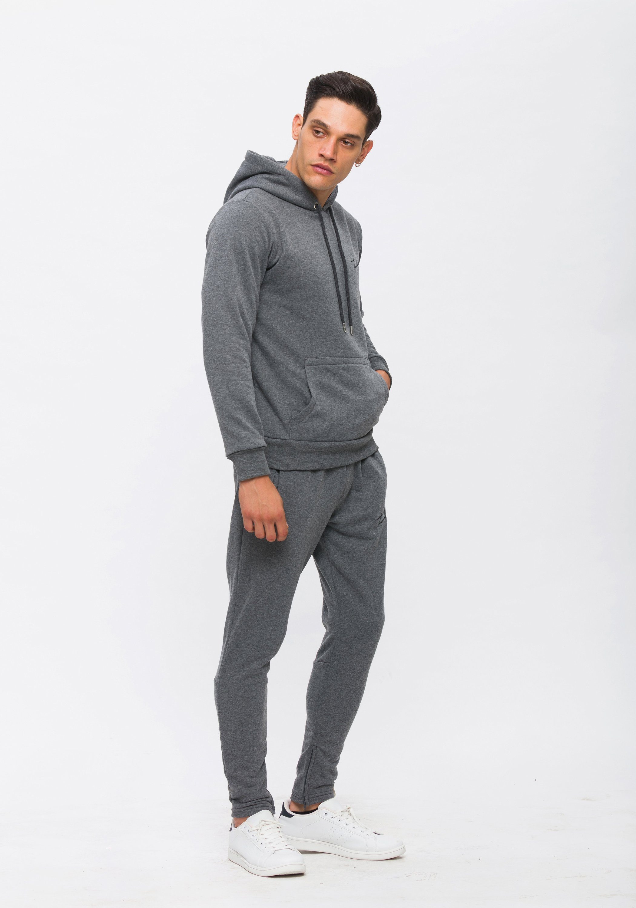 Jogginganzug ANTRAZIT mit Label-Print Tom Barron