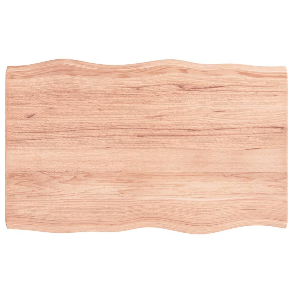 cm (1 Tischplatte furnicato St) Baumkante Massivholz 80x50x(2-4) Behandelt