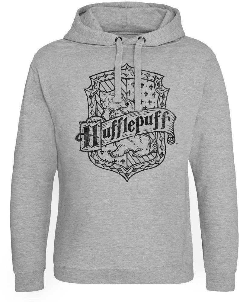 Harry Potter Hoodie Harry Potter - Hufflepuff Washed Crest Epic Hoodie