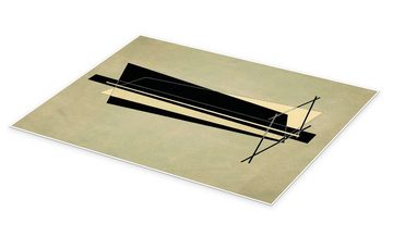 Posterlounge Poster László Moholy-Nagy, Konstruktion VI, Wohnzimmer Mid-Century Modern Grafikdesign
