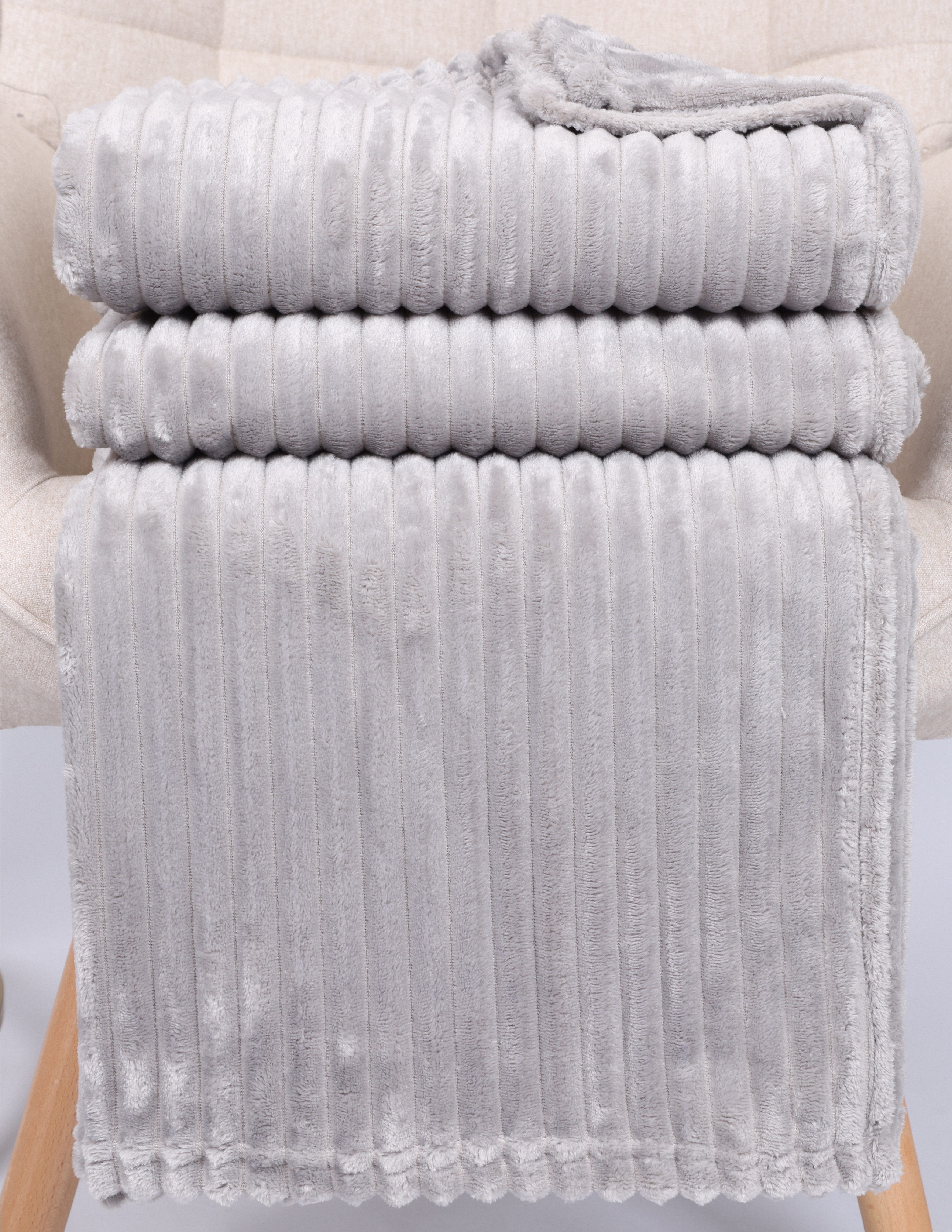 Wohndecke Betz Wohndecke BARI Kuscheldecke Flauschig Cord-Flanell XXL 150x2 günstig online kaufen