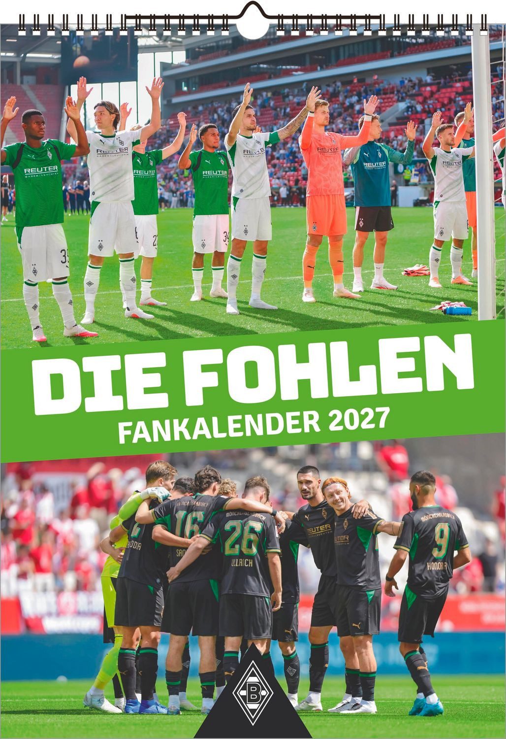 NEUMANN Wandkalender Borussia Mönchengladbach 2027 Wandkalender 29,7x42 cm mit 12 Stadion-