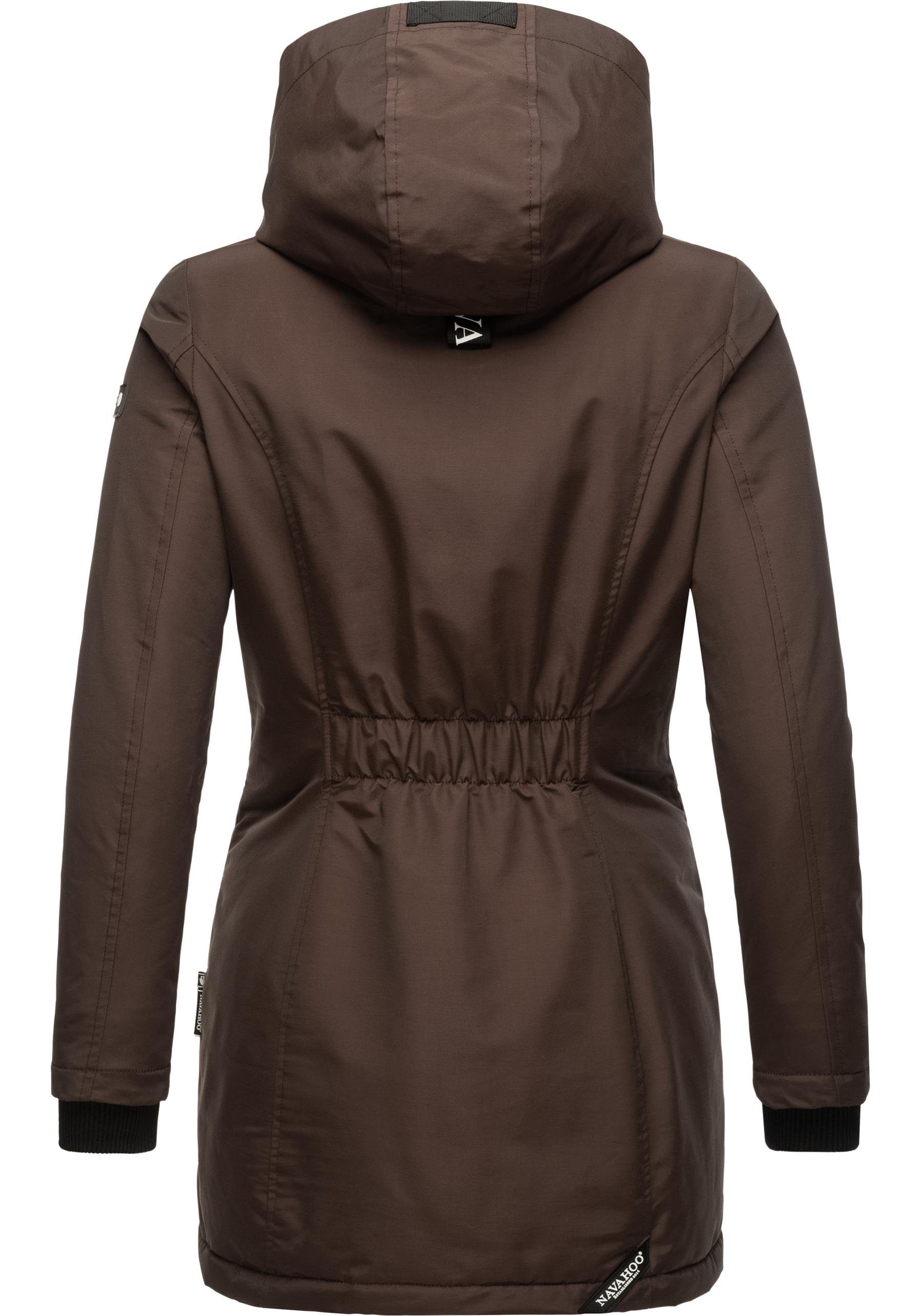 Navahoo Winterjacke Blizzardstorm Warm gefütterter Wintermantel mit Kapuze