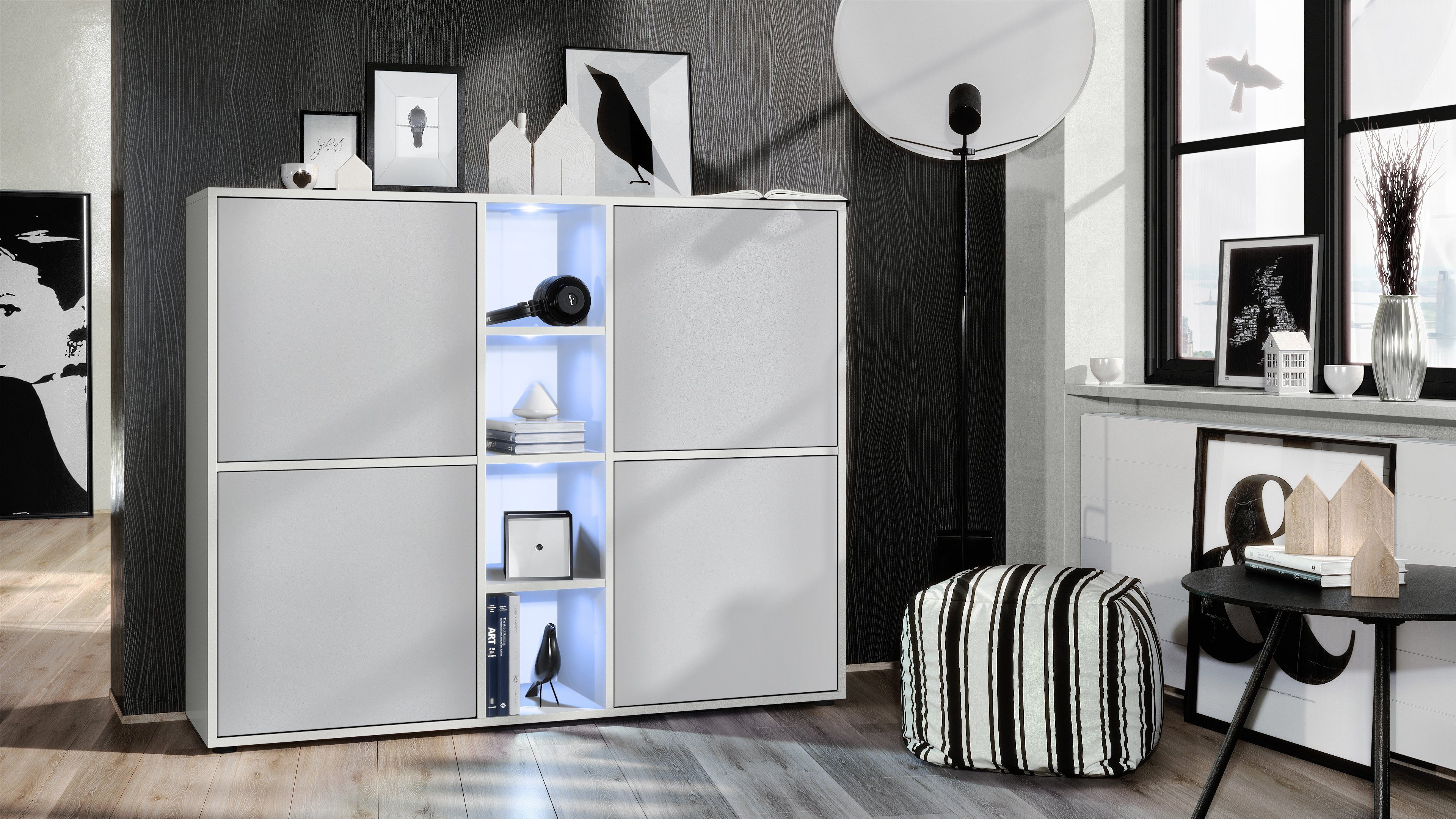 Vladon Highboard Cuba V3 (Highboard, mit günstig online kaufen