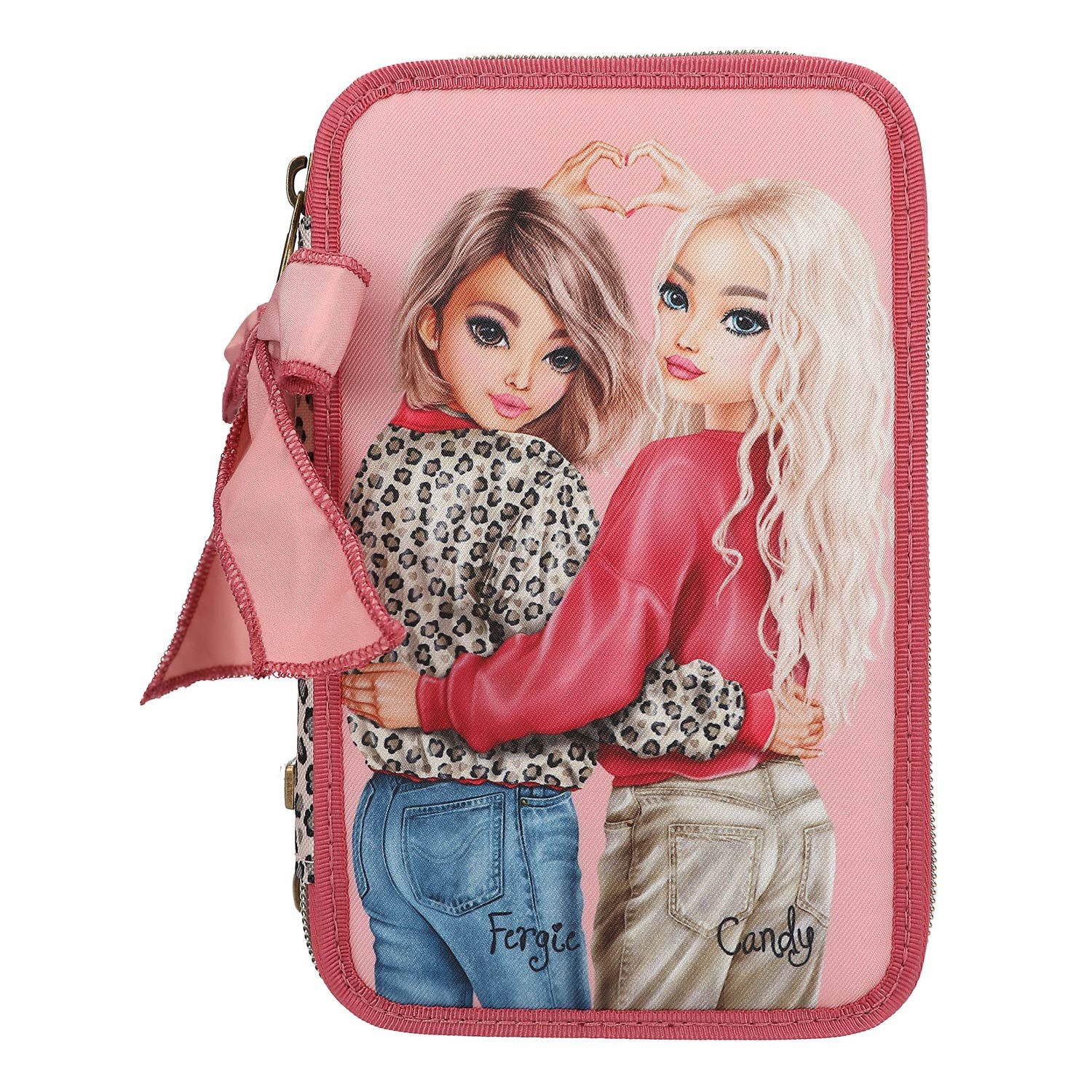 Depesche Geldbörse Depesche 3-Fach Federtasche LEOHEART Rosa günstig online kaufen