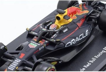 Bburago Modellauto Red Bull Racing F1 RB19 Verstappen #1, Maßstab 1:43, in Sammler-Acrylbox