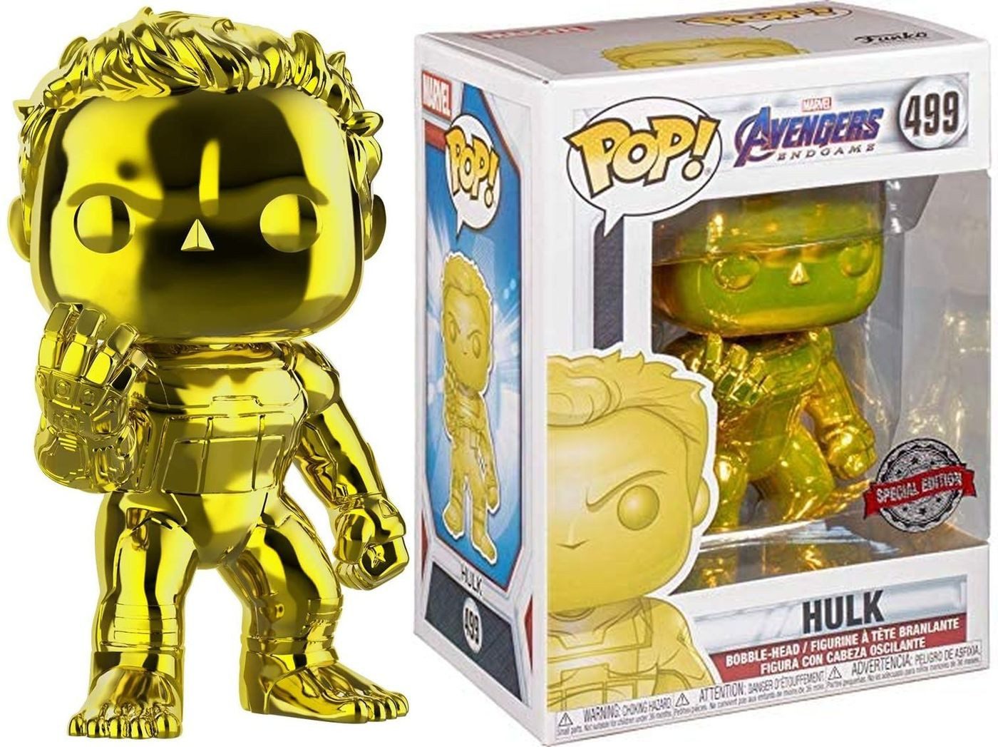 Funko Merchandise-Figur Marvel - Avengers Endgame - Hulk (Gold Chrome) #41352