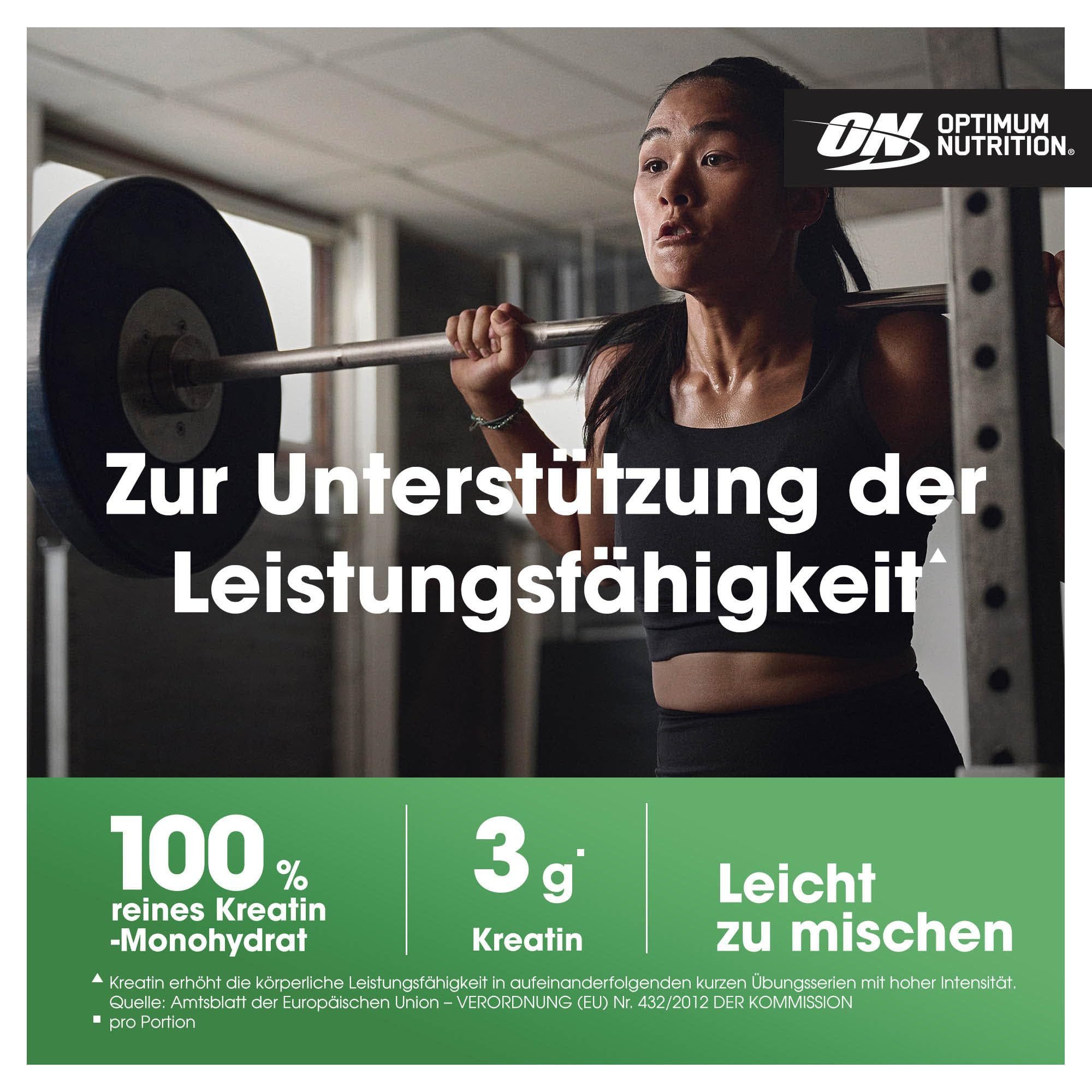 Optimum Nutrition Optimum Nutrition, 100% reines Kreatin-Monohydrat-Pulver 634 g Pulver, 317 g