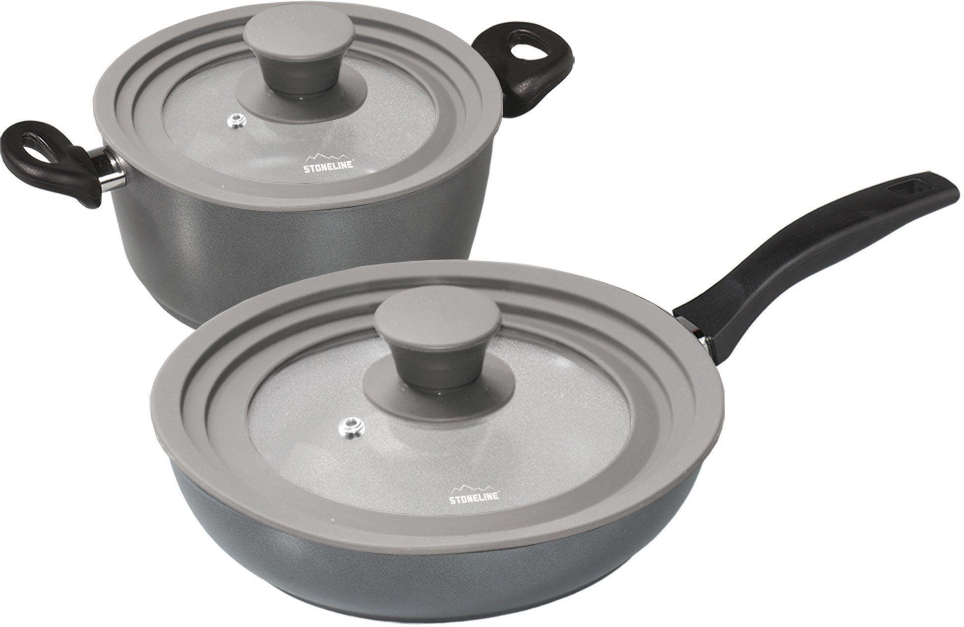 STONELINE Deckel STONELINE®, (Set, 2-tlg), für 6 verschiedene Durchmesser