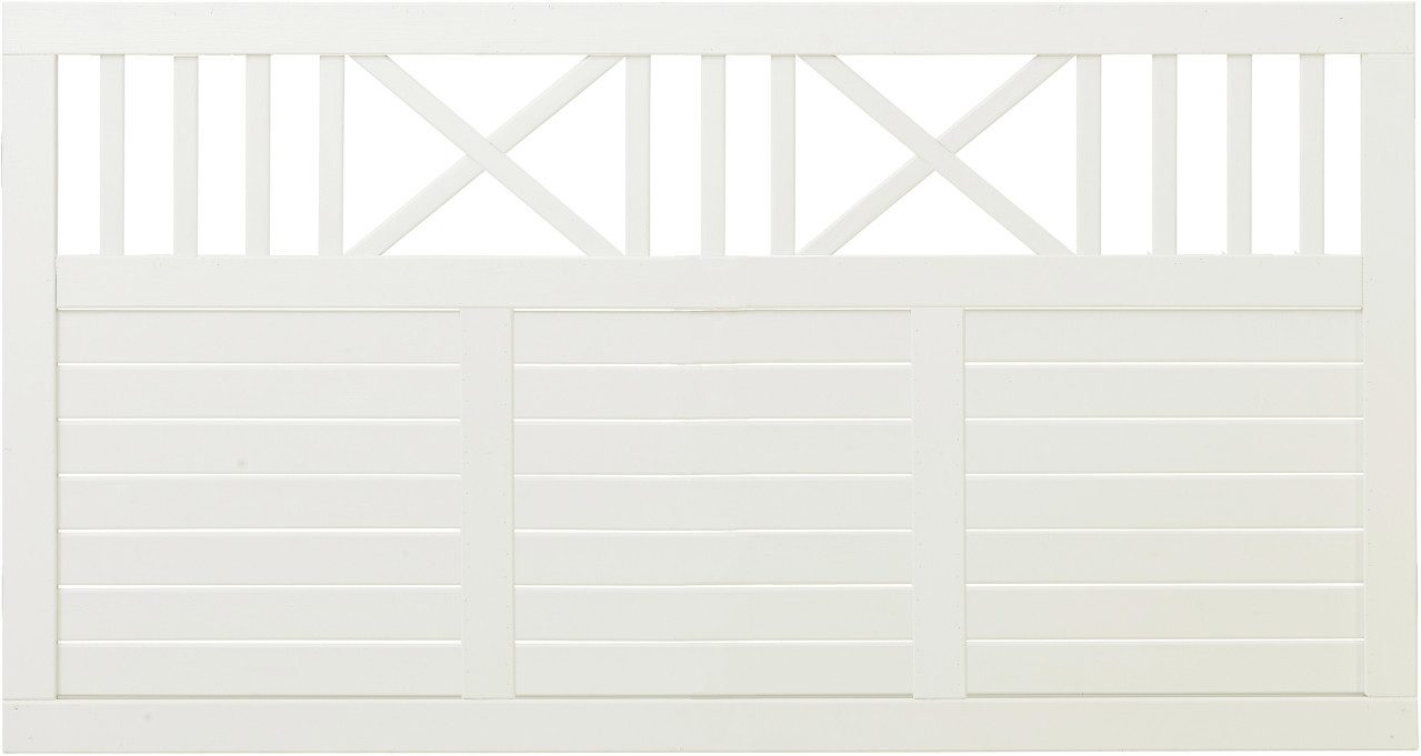 PLUS Gartenzaun Plus Zaun Nostalgi 180 x 95 cm RAL 9010 Weiß
