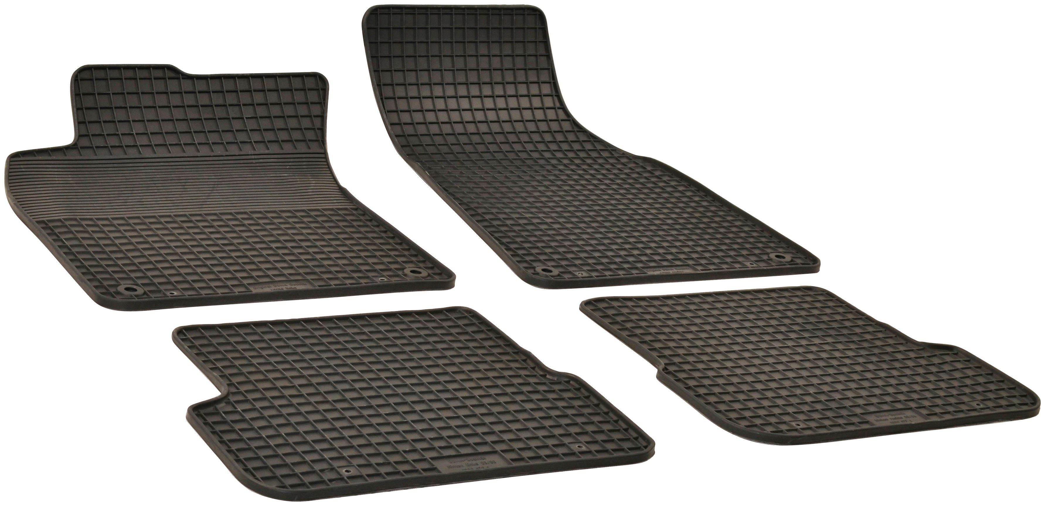 WALSER Passform-Fußmatten (4 St), für Audi A6 Kombi, Stufenheck, für Audi A6 04/2004-08/2011