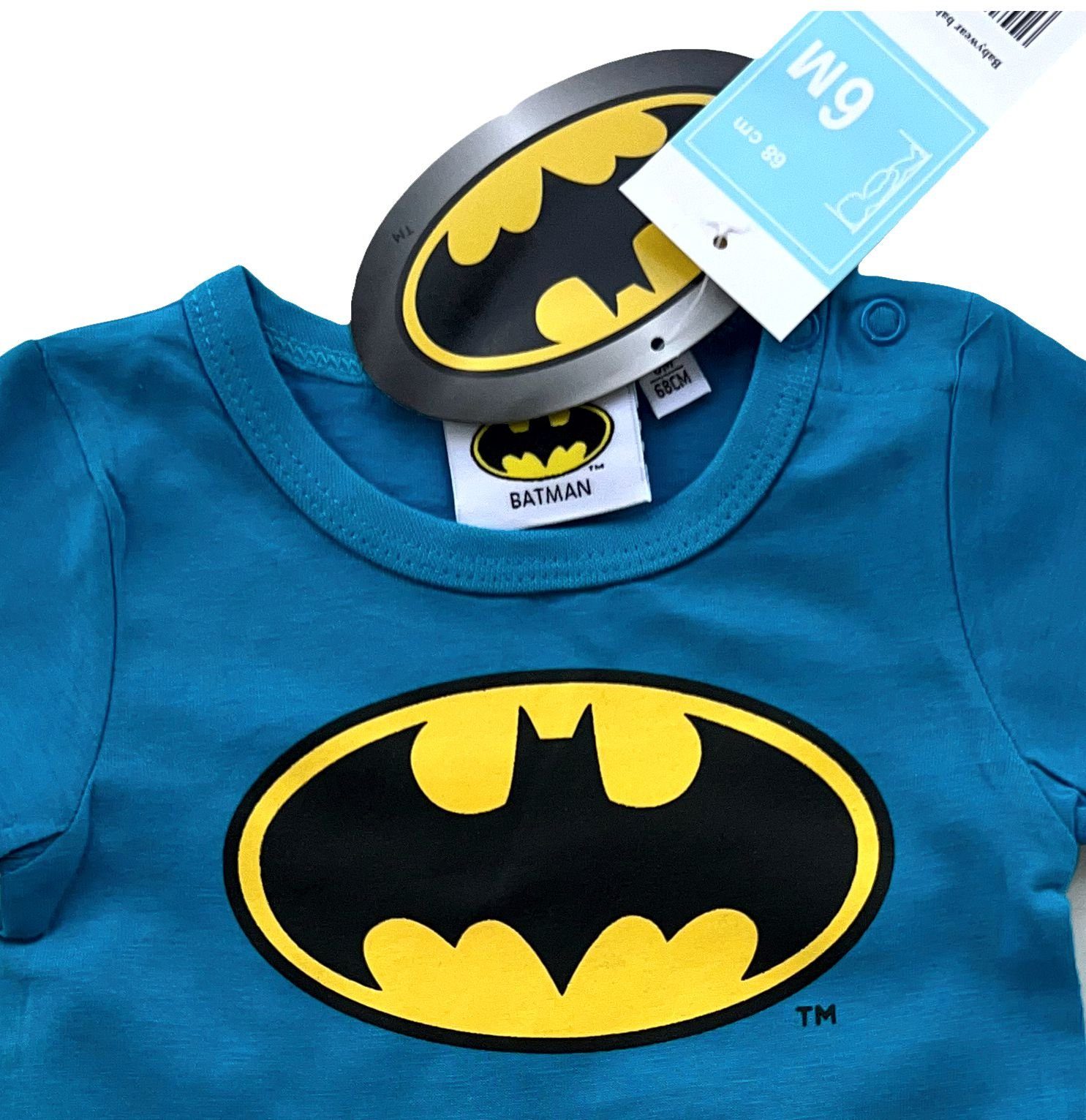 Batman Strampler 2x Batman Body Baby Strampler Jungen Strampelanzug 3 6 12 18 14 Monate