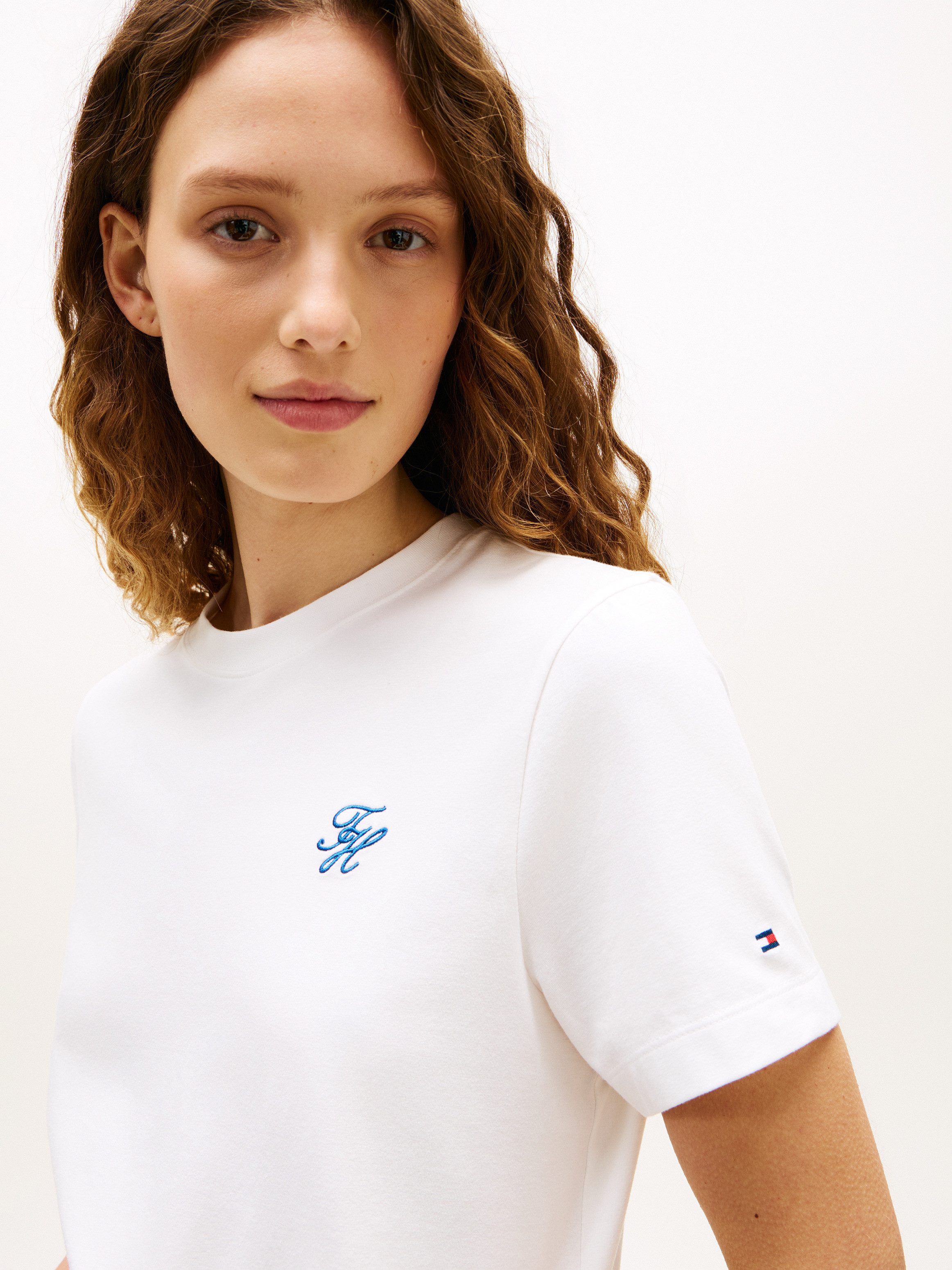 Tommy Hilfiger Kurzarmshirt TH SCRIPT REG C-NK SS TEE günstig online kaufen