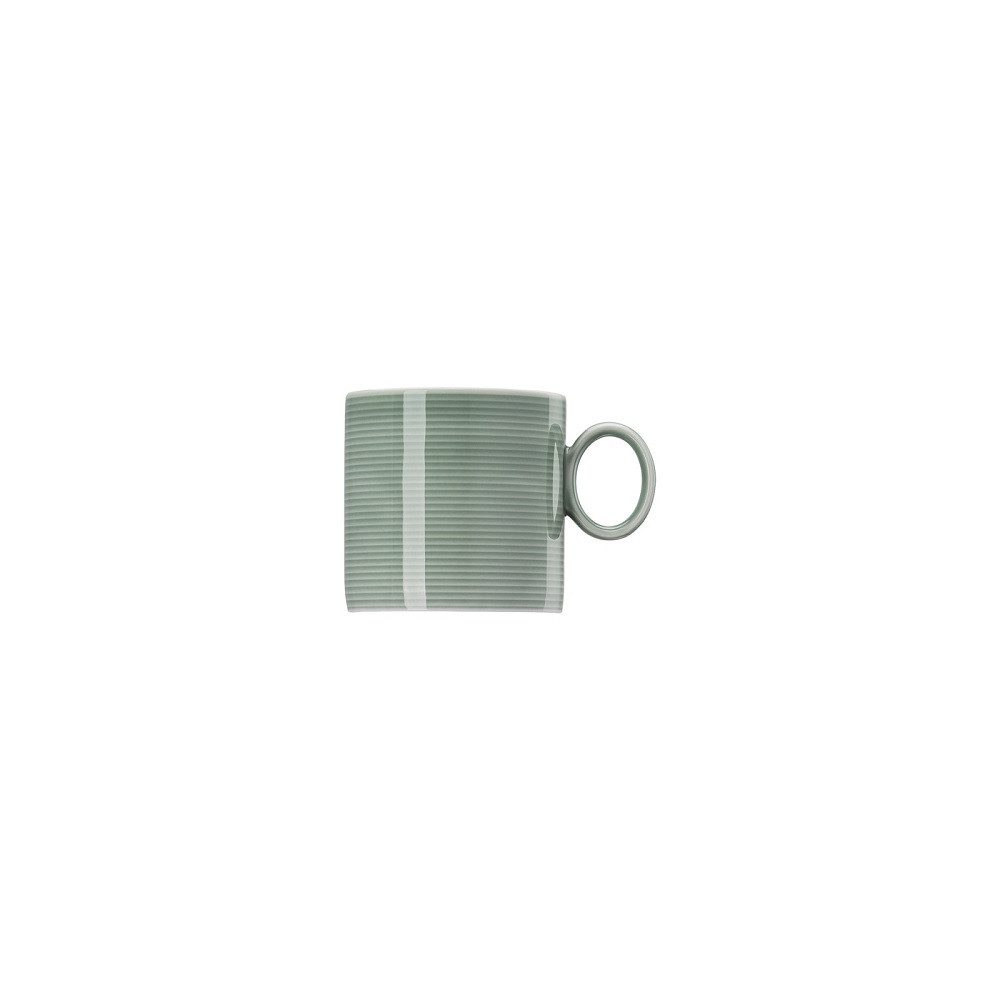 Thomas Porzellan Becher Thomas Loft Moss Green Becher mit Henkel Zylindrisch 0,33 l, Porzellan