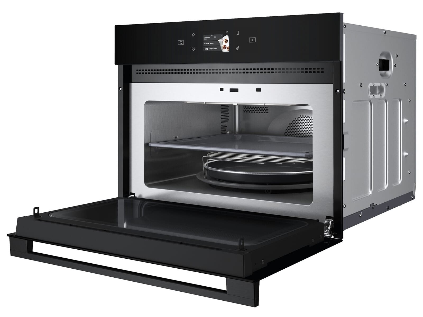 BAUKNECHT Einbau-Mikrowelle, Grill, Heißluft, Mikrowelle, Einfache Handhabung in schickem Design