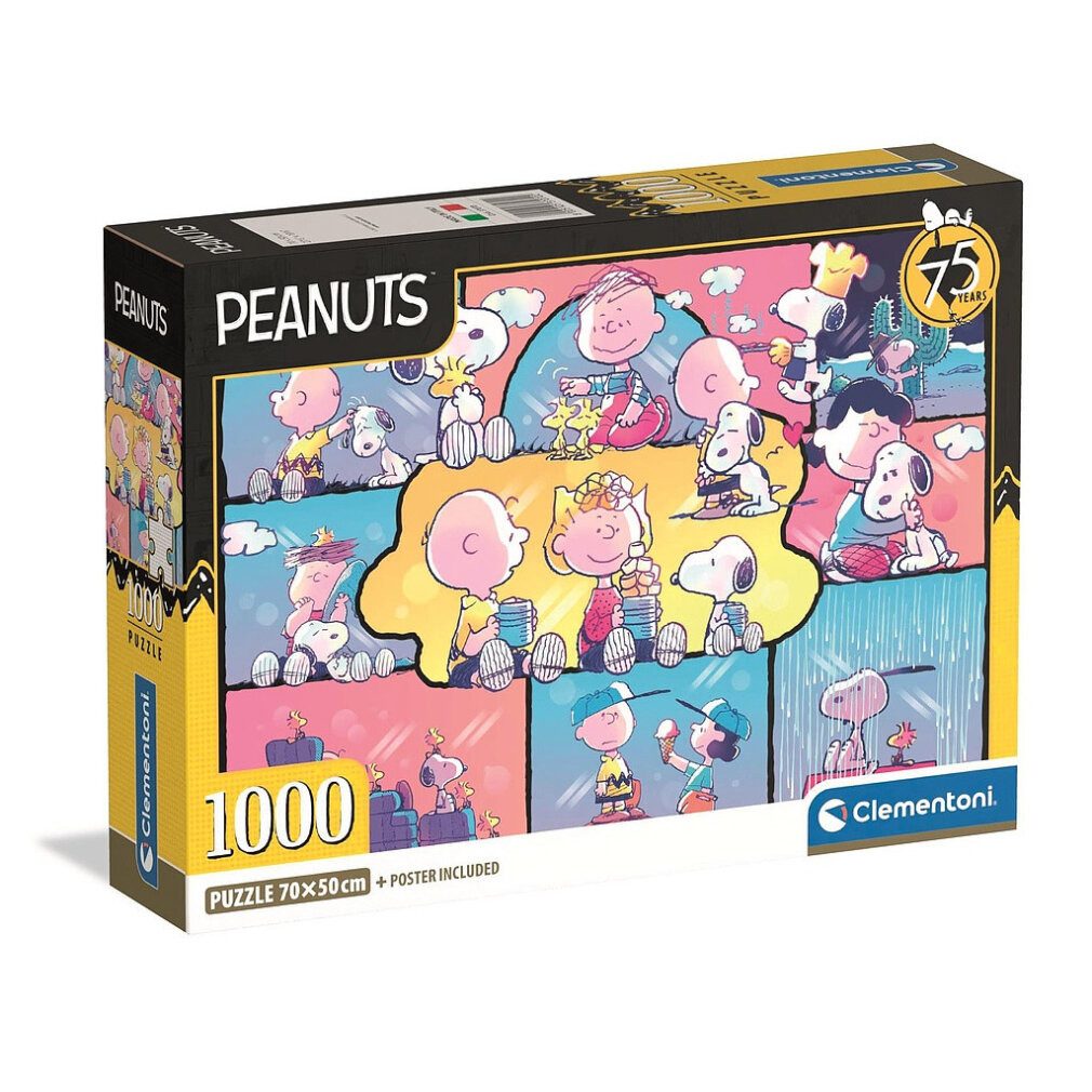 Clementoni® Puzzle Snoopy Compact-Puzzle 1000 Teile Clementoni, Puzzleteile