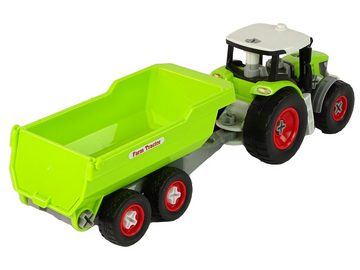 LEAN Toys Spielzeug-Traktor Traktor Sattelauflieger Spielzeug Spielzeugfahrzeug Landmaschine