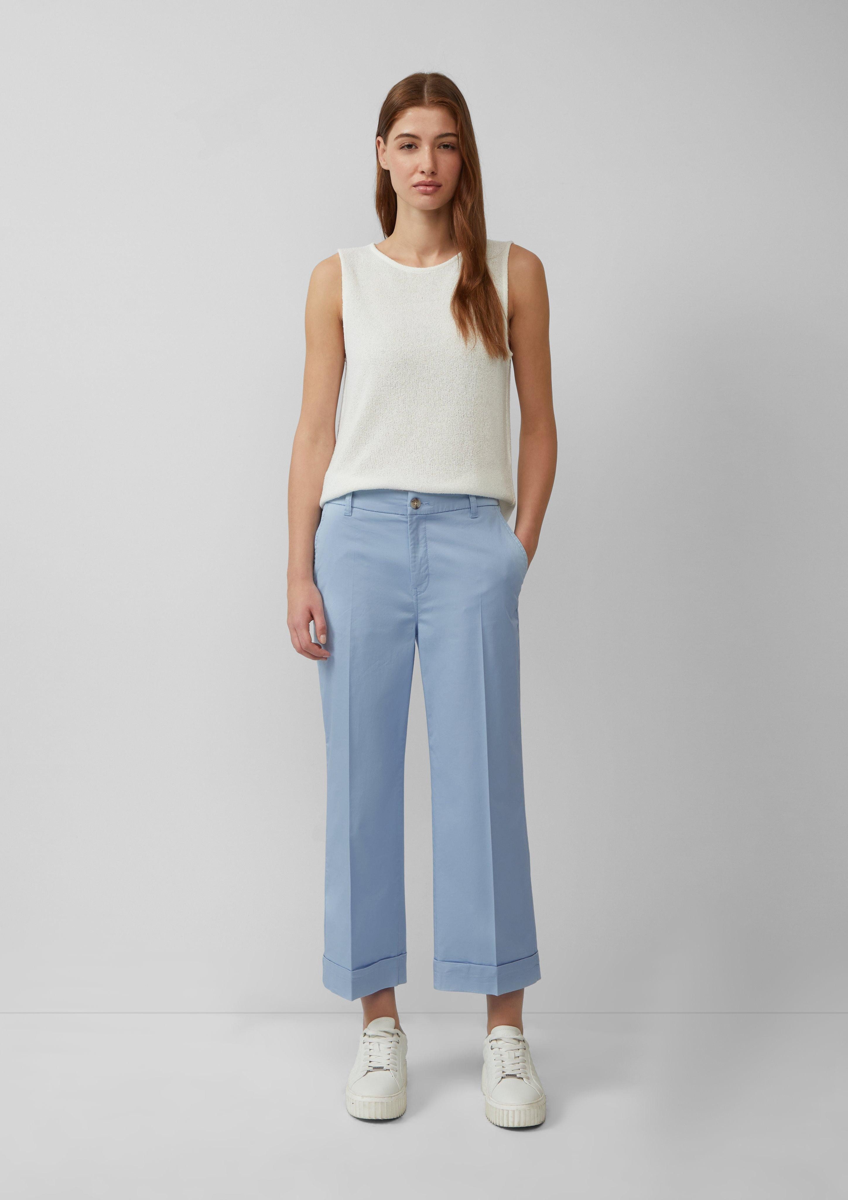 s.Oliver 7/8-Hose High-Rise-Culotte aus Baumwollstretch mit günstig online kaufen