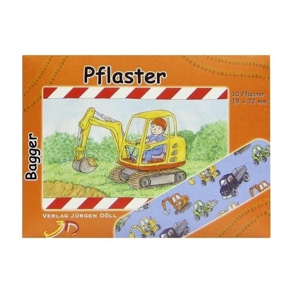 Axisis GmbH Pflaster KINDERPFLASTER Bagger Briefchen, 10 St