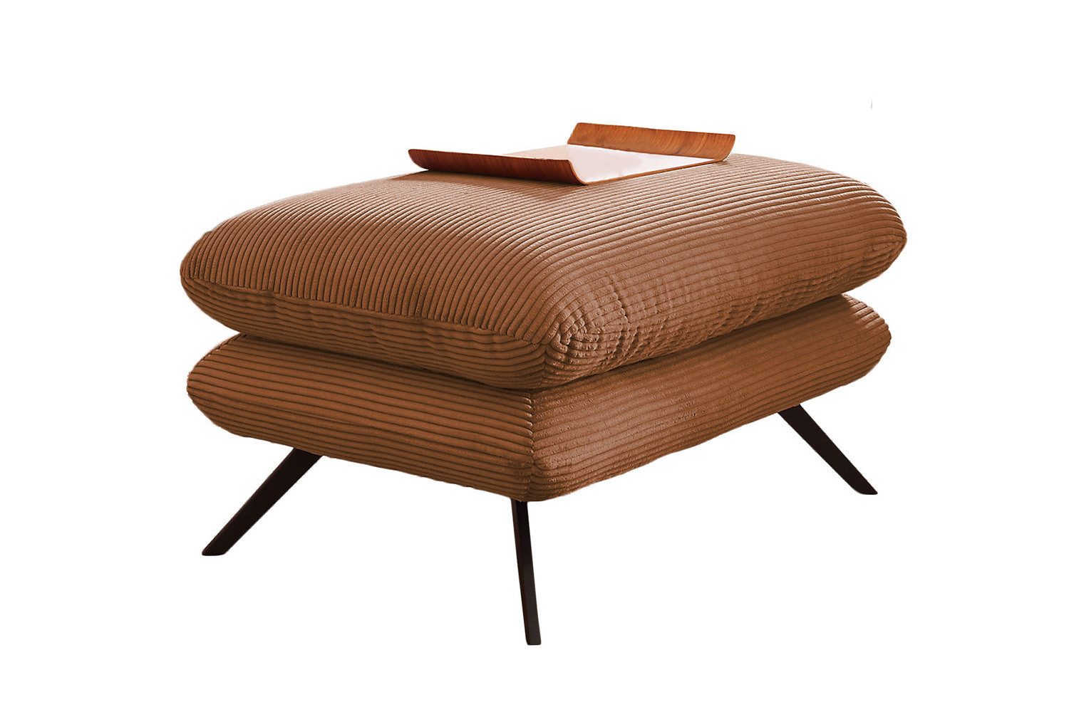 KAWOLA Hocker CHARME, Hockerbank Cord, verschiedene Breiten und verschiedene Farben