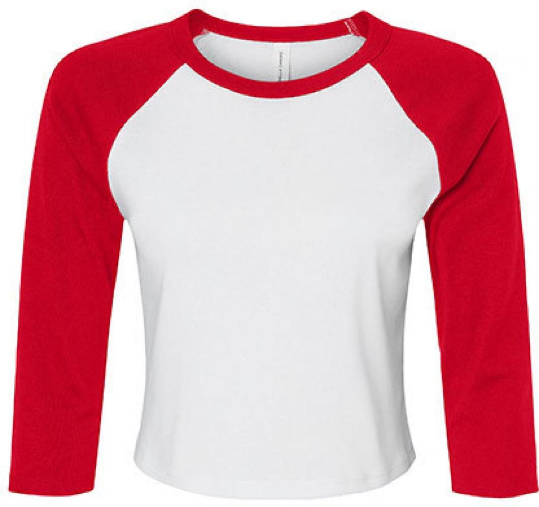 Longsleeve Women´s Micro Rib 3/4 Raglan Baby Tee Langarmshirt Damen