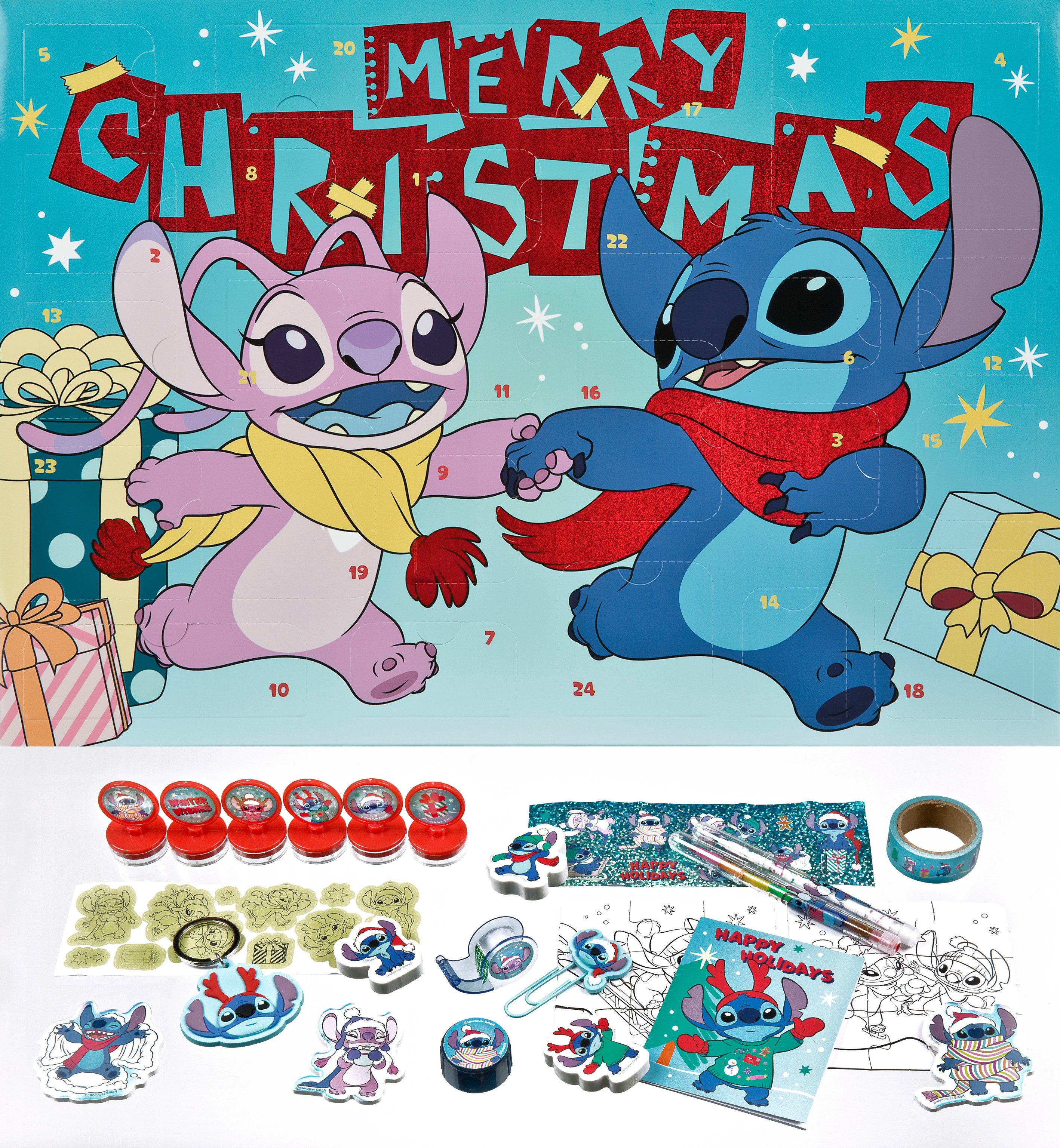 UNDERCOVER Spielzeug-Adventskalender Lilo & Stitch 2026