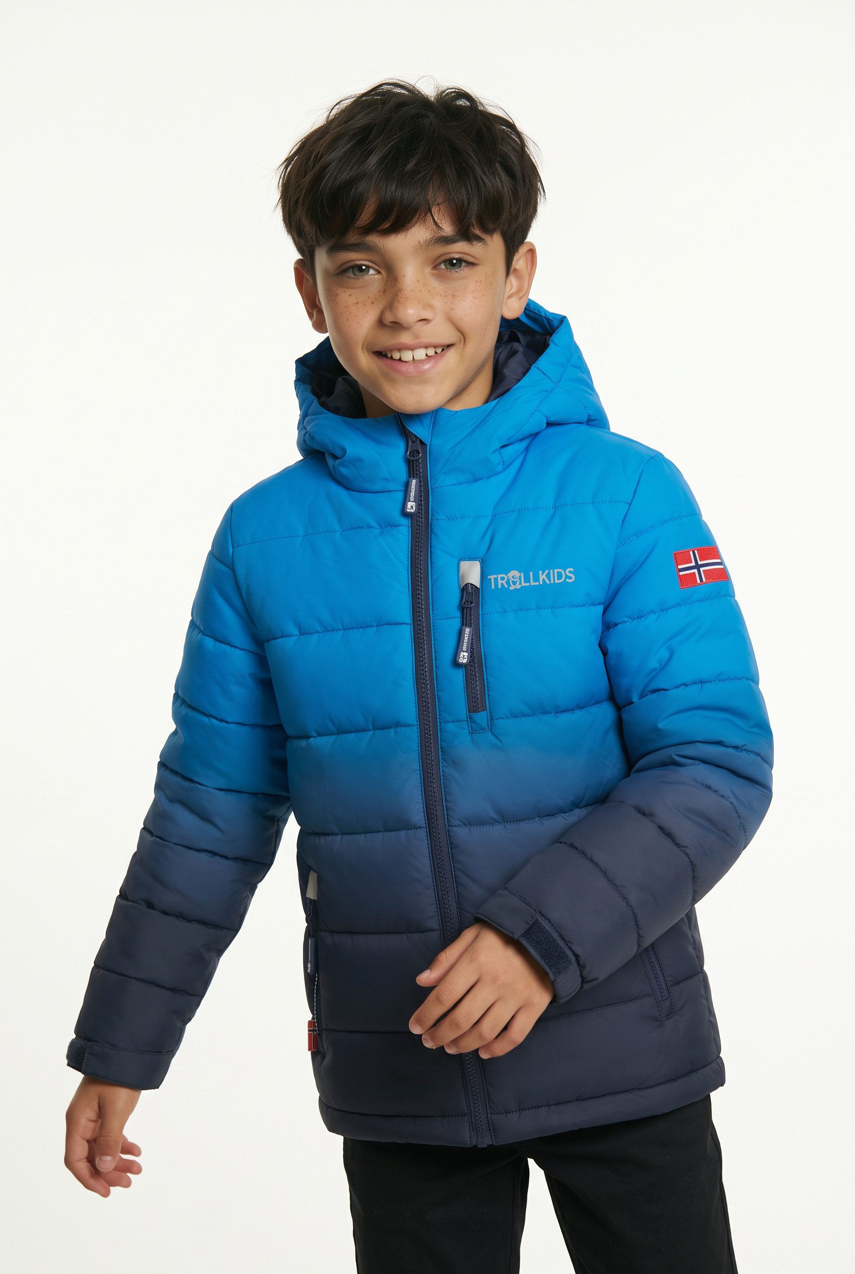 TROLLKIDS Winterjacke KIDS HEMSEDAL SNOW JACKET sportlich, aus Polyester, wasserabweisend, winddicht, atmungsaktiv