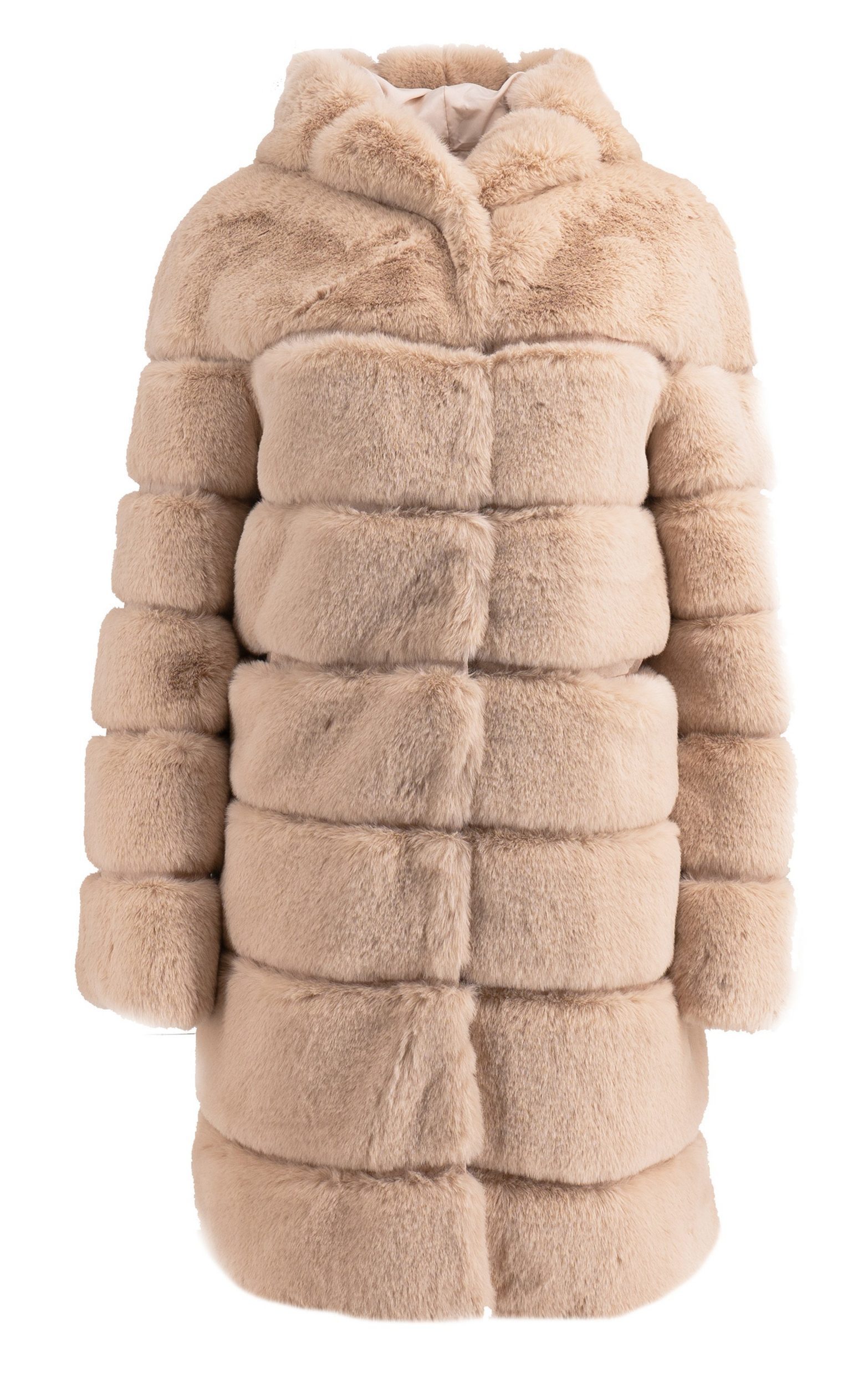 Fellimitatjacke Hochwertiger Web-Pelz Mantel Winterjacke Faux Fur Mantel