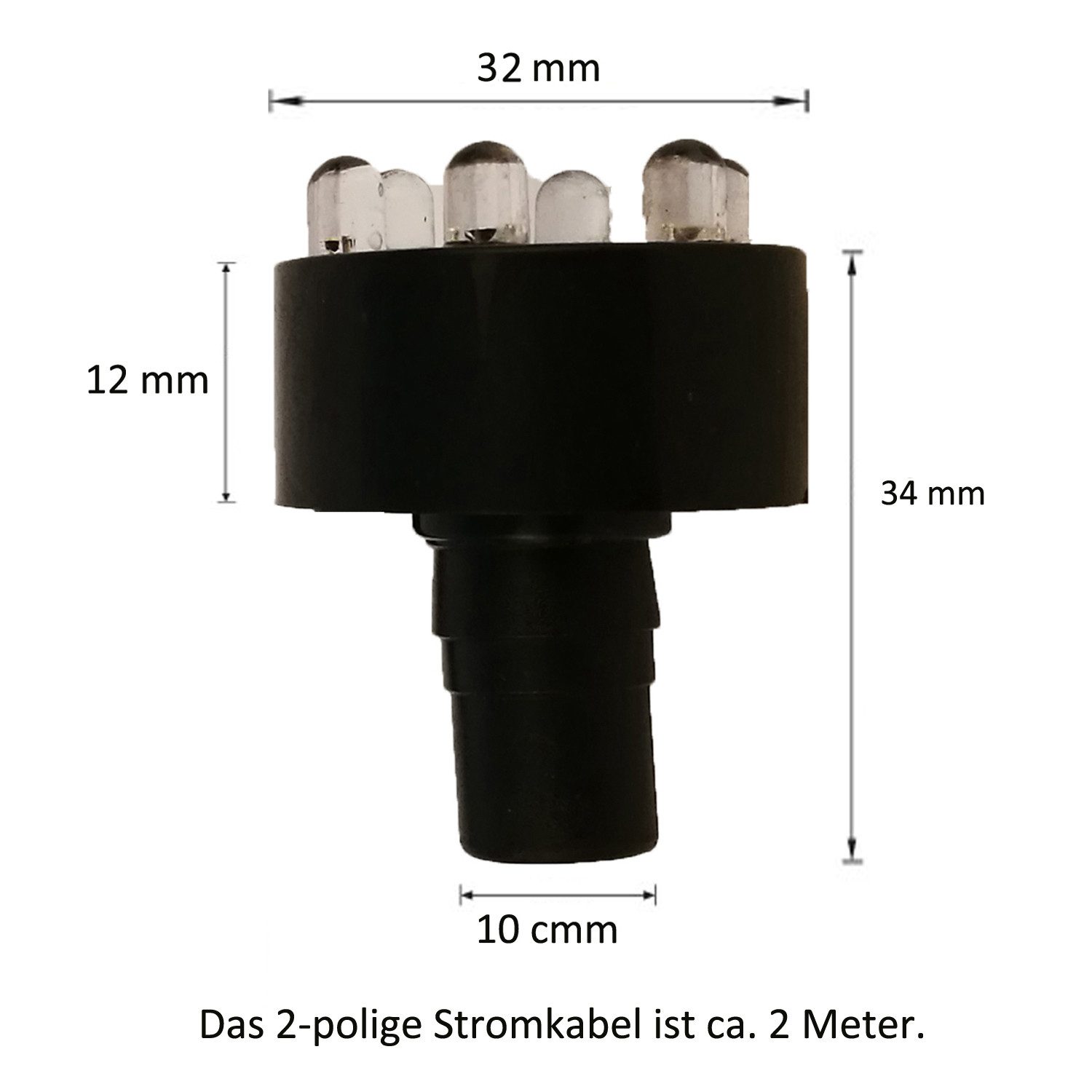 Köhko LED Gartenleuchte LED-Ring-Beleuchtung für Springbrunnen 2-Meter Zubehör – Bild 4 von 4