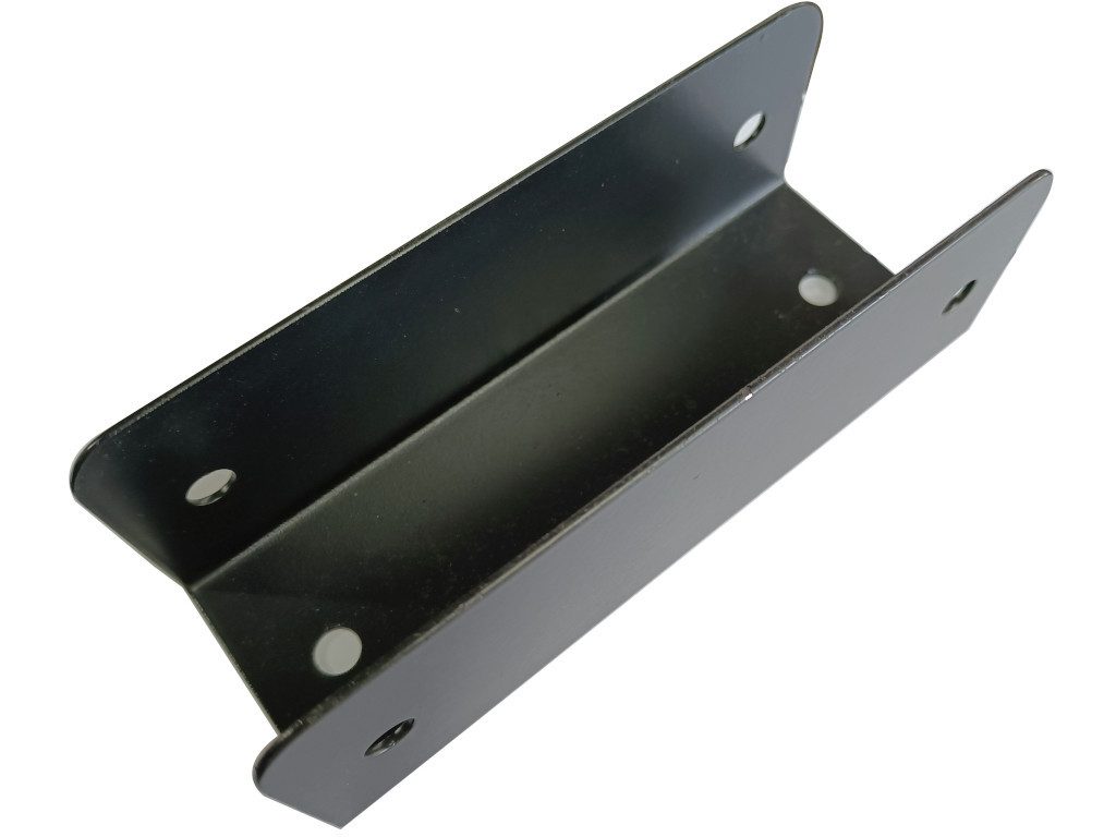 Outgarden Pfostenträger Montageclips für Alu-Co-Extrusion-Board Schwarz