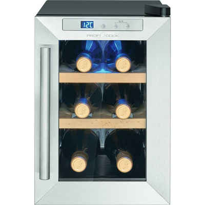 ProfiCook Getränkekühlschrank PC-WK 1231, 39.5 cm hoch, 24.6 cm breit, Weinkühlschrank für 6 Flaschen